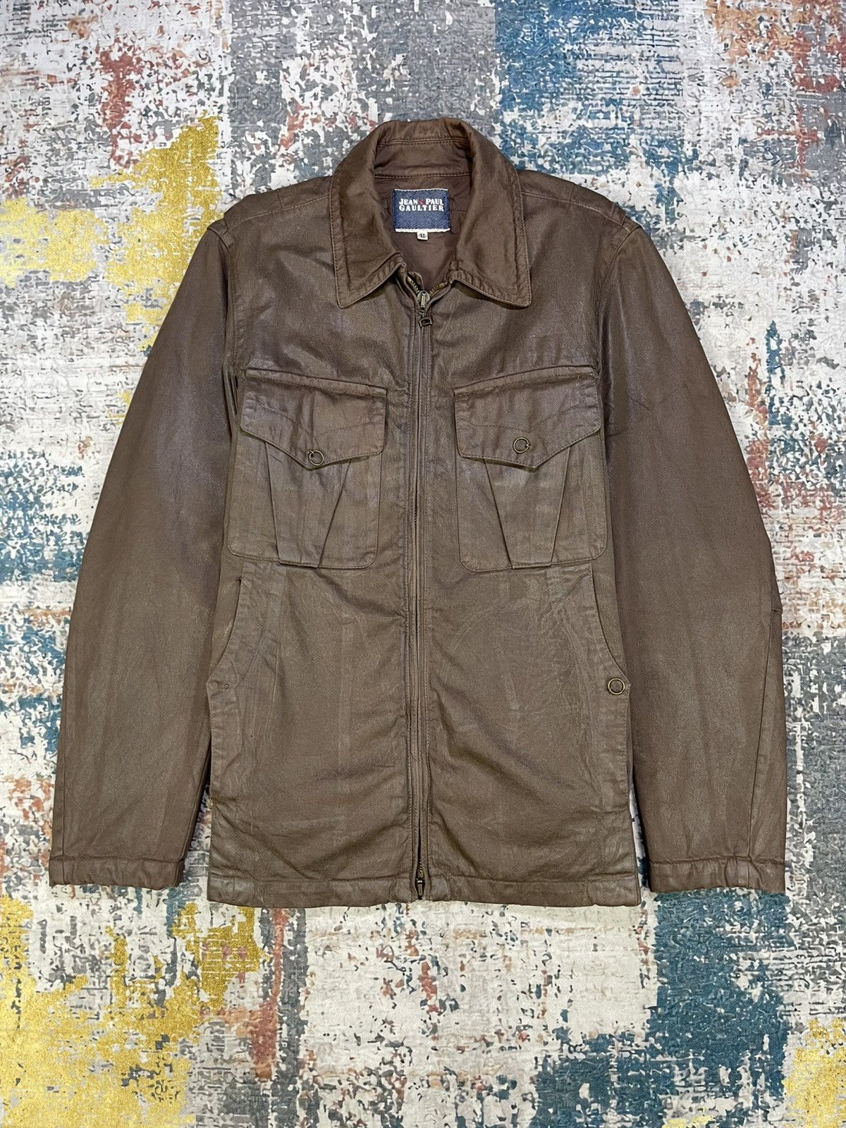 Jean Paul Gaultier Jean Paul Gaultier Utility Waxed Field Jacket Size US M / EU 48-50 / 2 - 1 Thumbnail