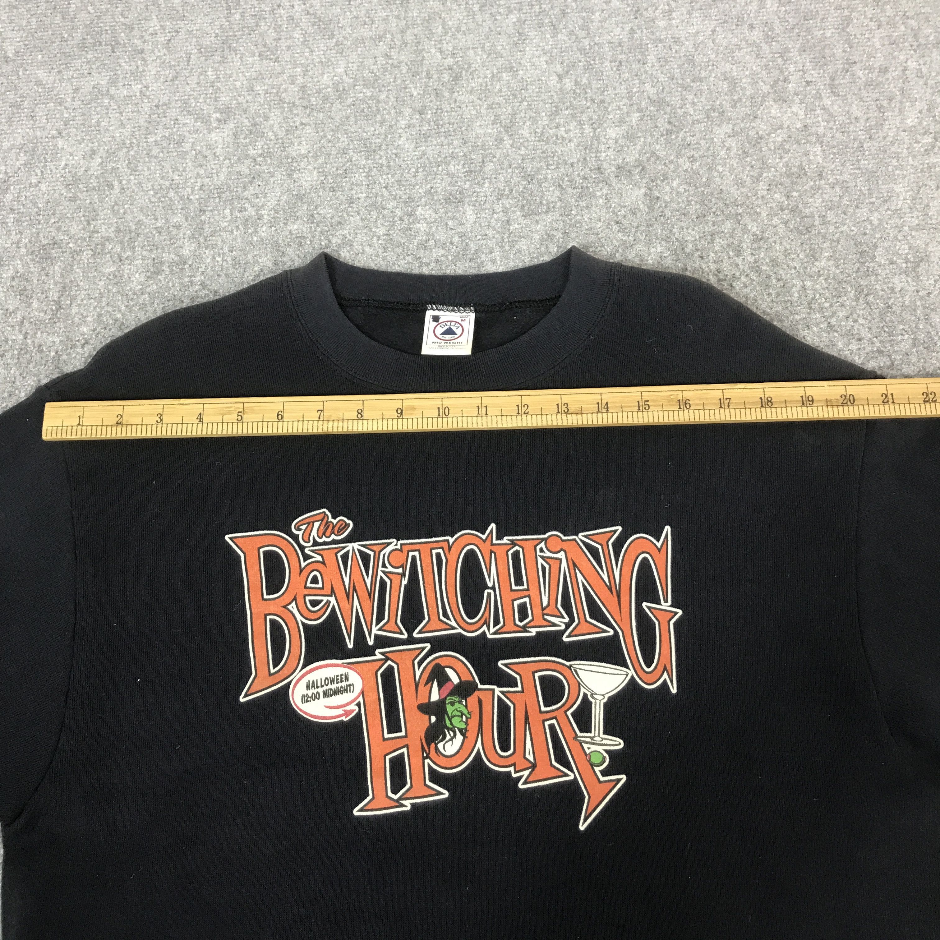 Delta VTG 90s THE BEWITCHING HOUR SWEATSHIRT K62B9 Size US M / EU 48-50 / 2 - 6 Thumbnail