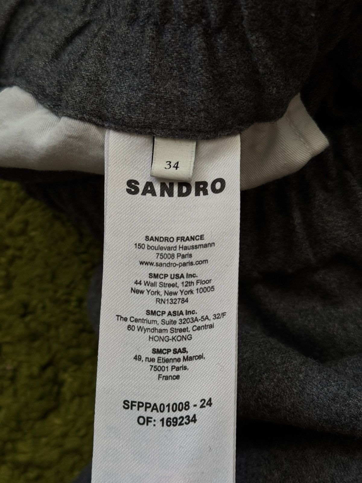 Designer × Sandro Sandro oldmoney style wool blend wide leg pants Size 25" / US 0 / IT 36 - 8 Thumbnail