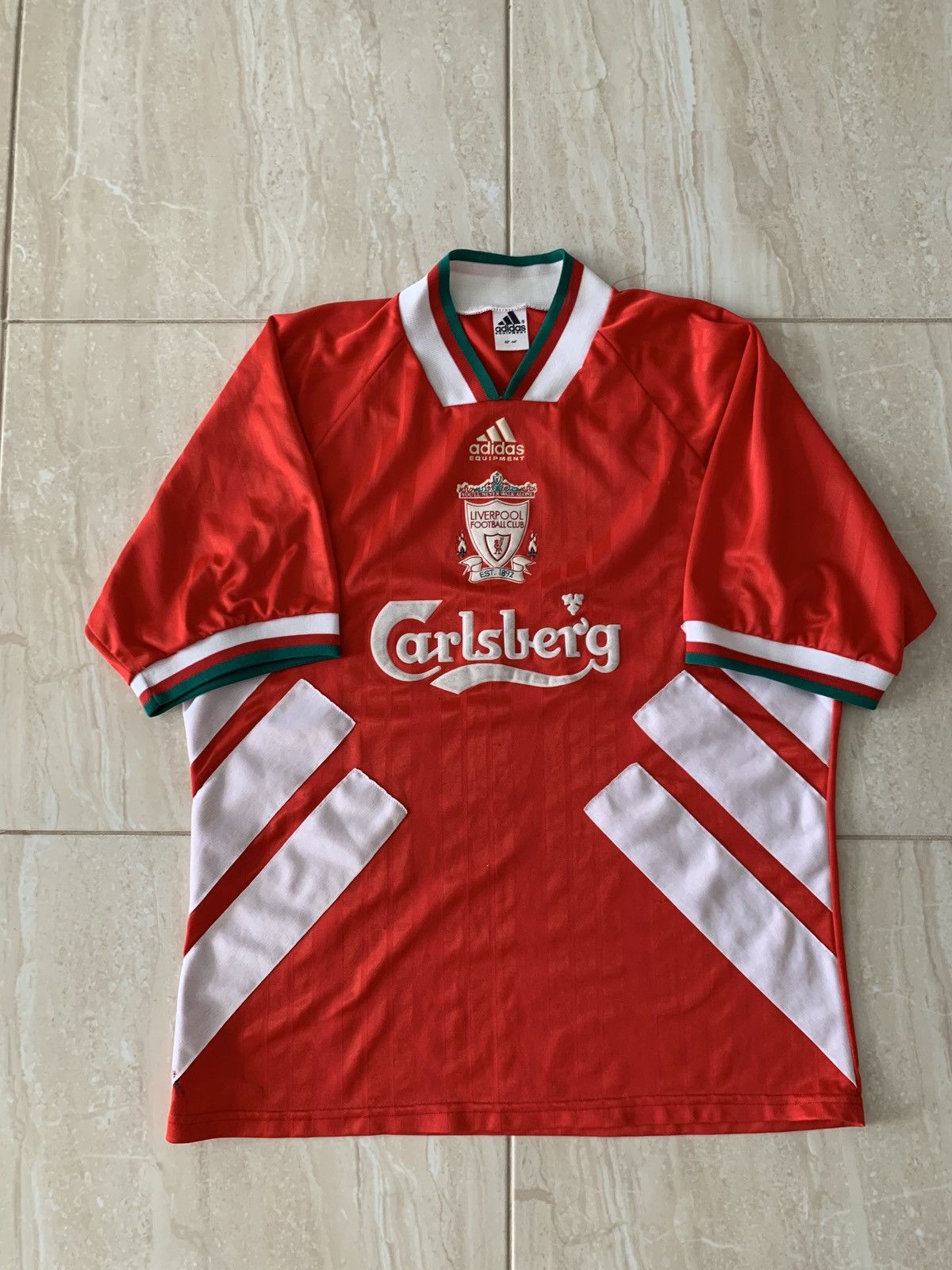 Adidas × Vintage Liverpool 1993 1995 Home Football Shirt Jersey Adidas Size US S / EU 44-46 / 1 - 1 Thumbnail