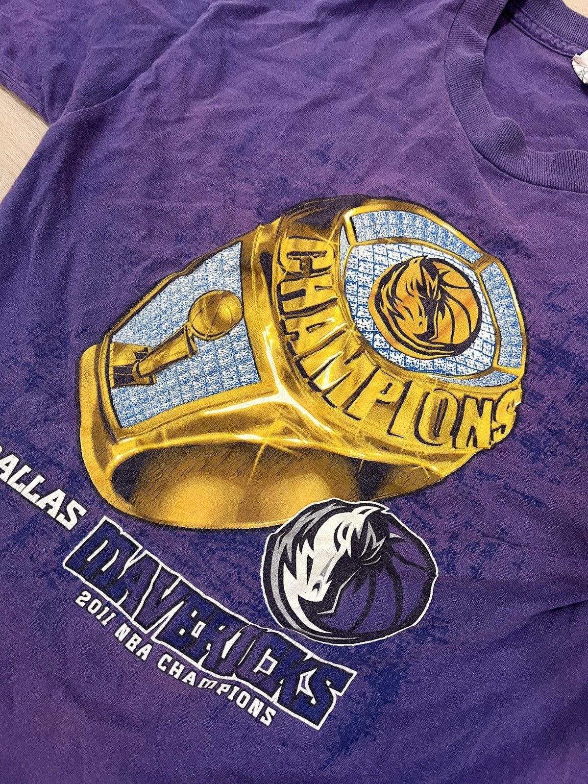 NBA Dallas Mavericks Bleached Championship Tee Size US M / EU 48-50 / 2 - 2 Thumbnail