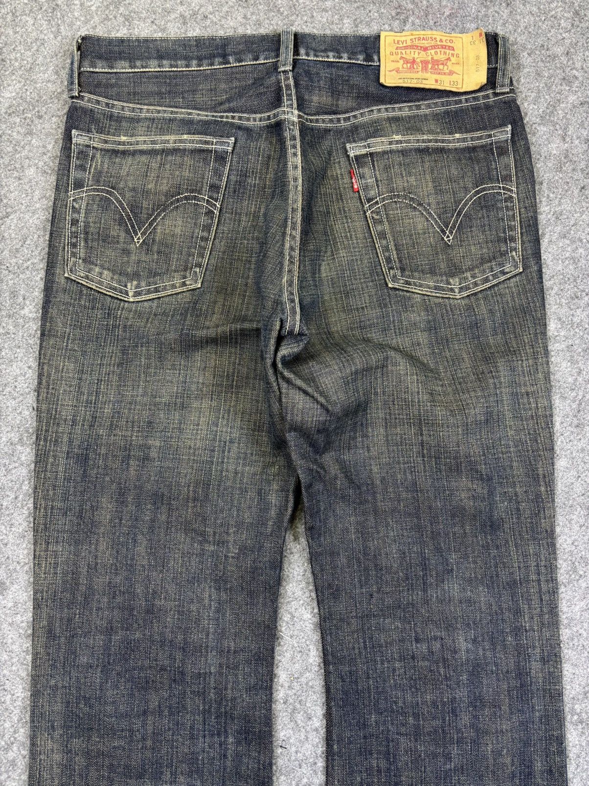 Levi's 💥Rusty Indigo Fades💥Flare Levis 517 Minimalist Denim F969 Size US 31 - 7 Thumbnail