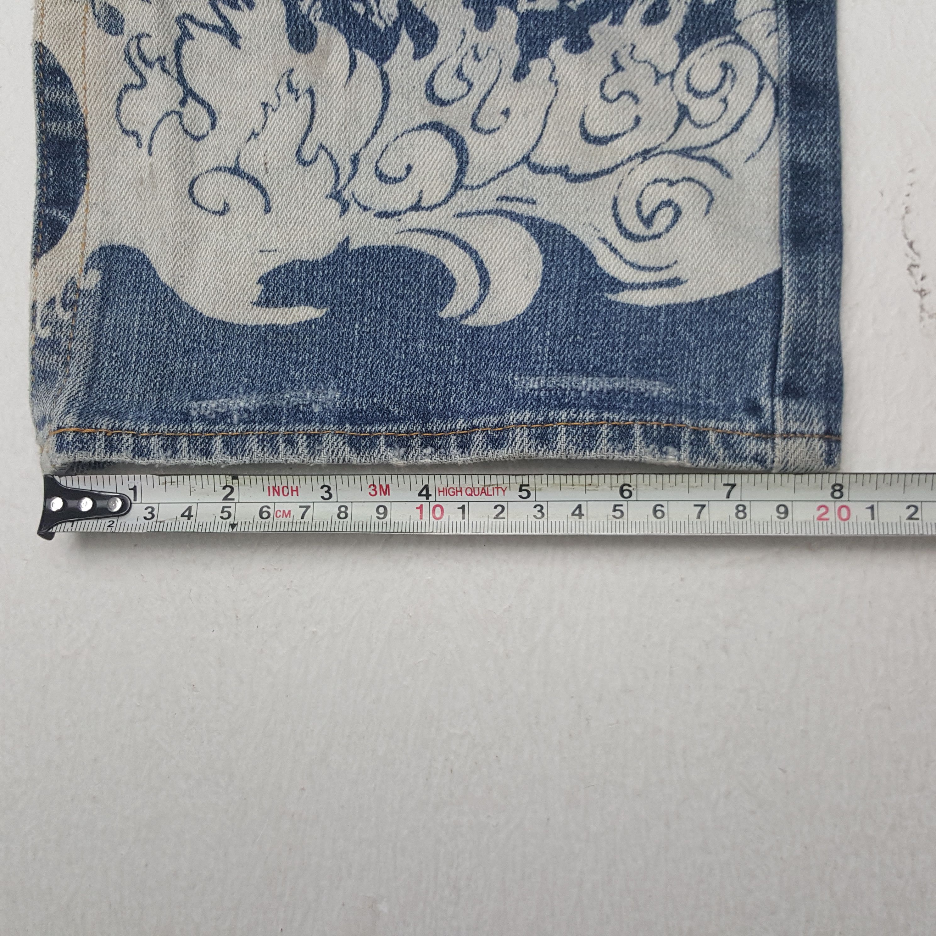 Japanese Brand × Vintage Vintage Skeleton Style Art Japan Skulls Denim Jeans Size US 36 / EU 52 - 12 Thumbnail