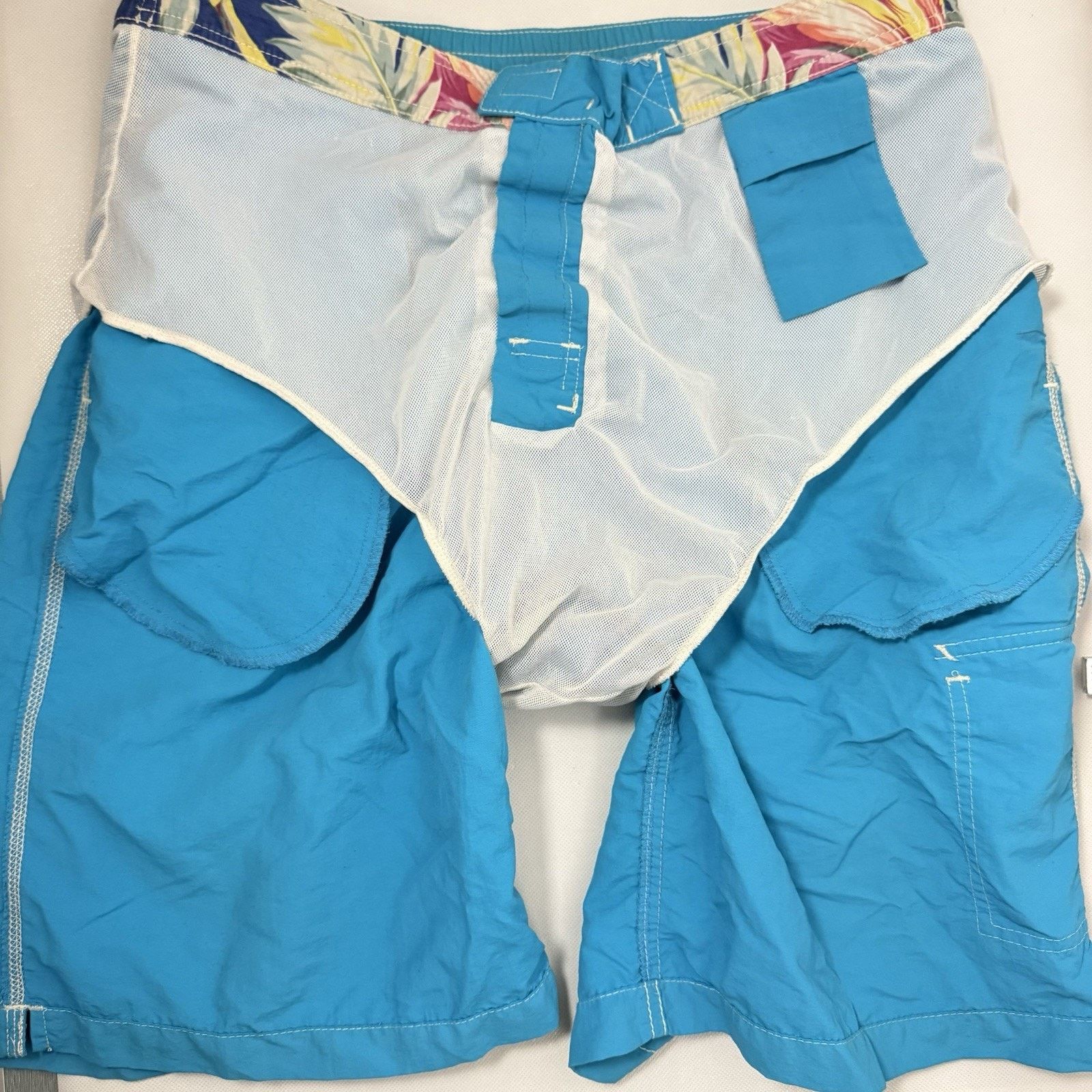 Polo Ralph Lauren Polo Ralph Lauren Swim Trunks Shorts Teal Cargo Pony Vintage Size US 32 / EU 48 - 5 Thumbnail