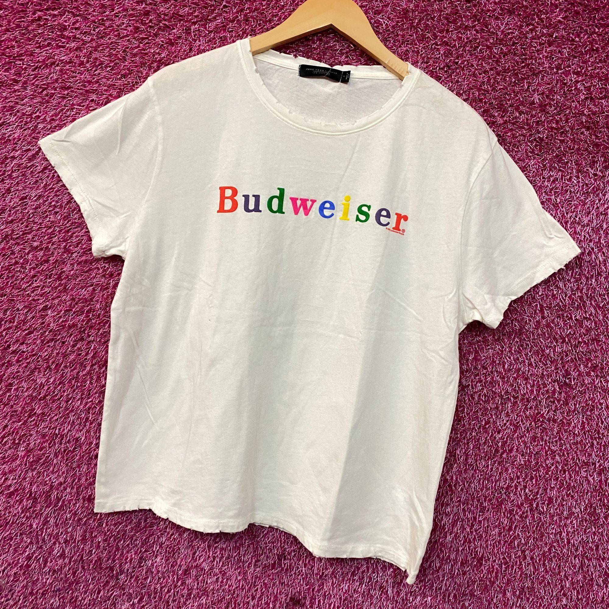 Junk Food Junk Food Rainbow Budweiser King of Beers T-Shirt Large Size US L / EU 52-54 / 3 - 3 Thumbnail