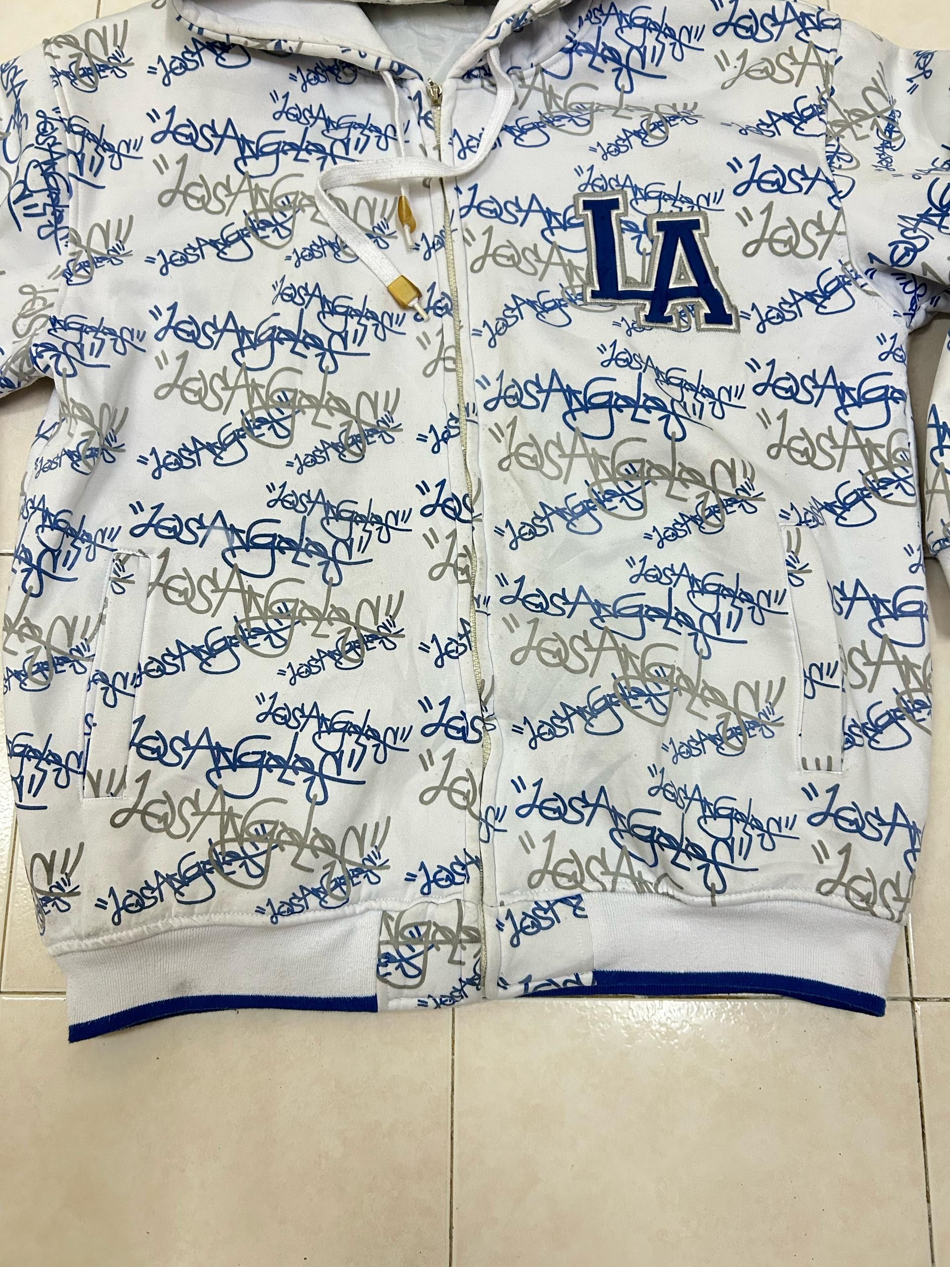 MLB Crazy Rare Vintage Fullprint MLB Los Angeles Hoodie Size US XL / EU 56 / 4 - 5 Thumbnail