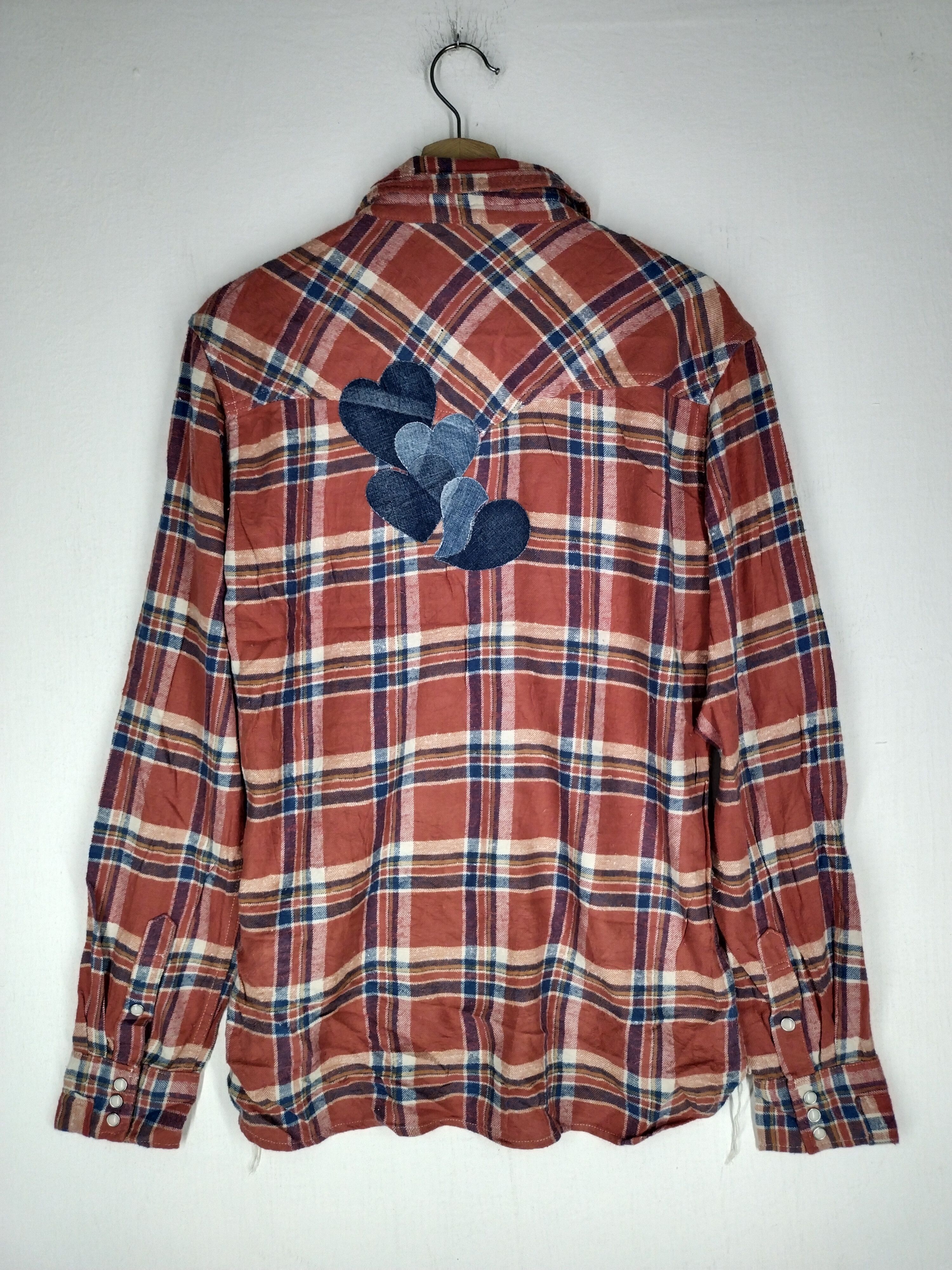 Japanese Brand × Remi Relief Vtg Japanese Slub Flannel Work Shirt Size US L / EU 52-54 / 3 - 9 Thumbnail
