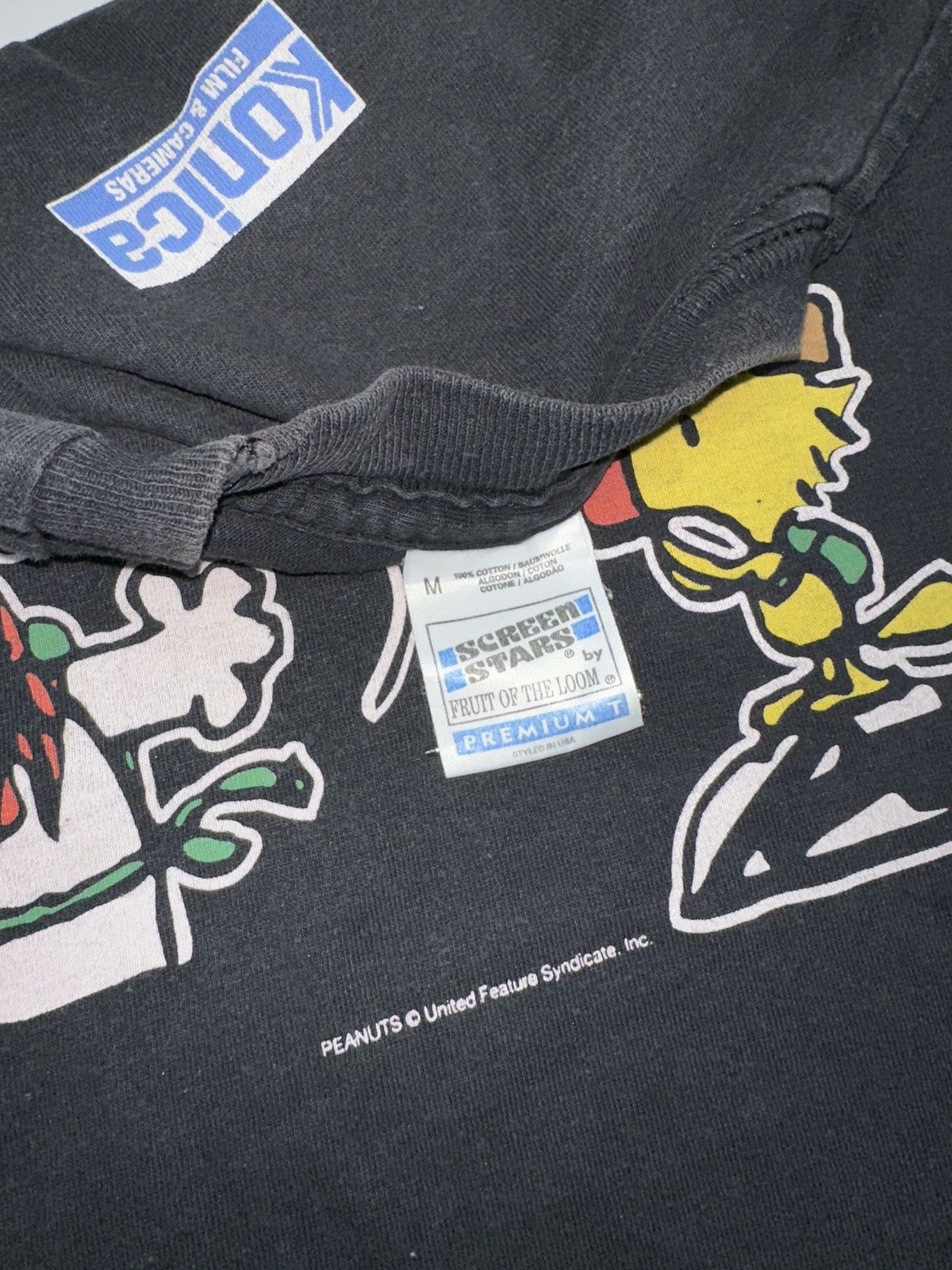 Peanuts Rare Snoopy PEANUTS 1994 BLACK Single Stitch T-shirt Size US M / EU 48-50 / 2 - 2 Thumbnail