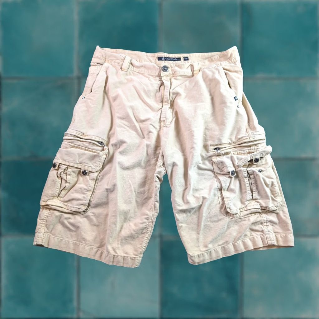 Rocawear Rocawear Y2K Tan Zippered Baggy Cargo Shorts Men’s Size 38 READ - Beige Cotton, 38, Cargo, Pockets, Casual, Summer, Spring, Men, Regular Size US 38 / EU 54 - 1 Thumbnail