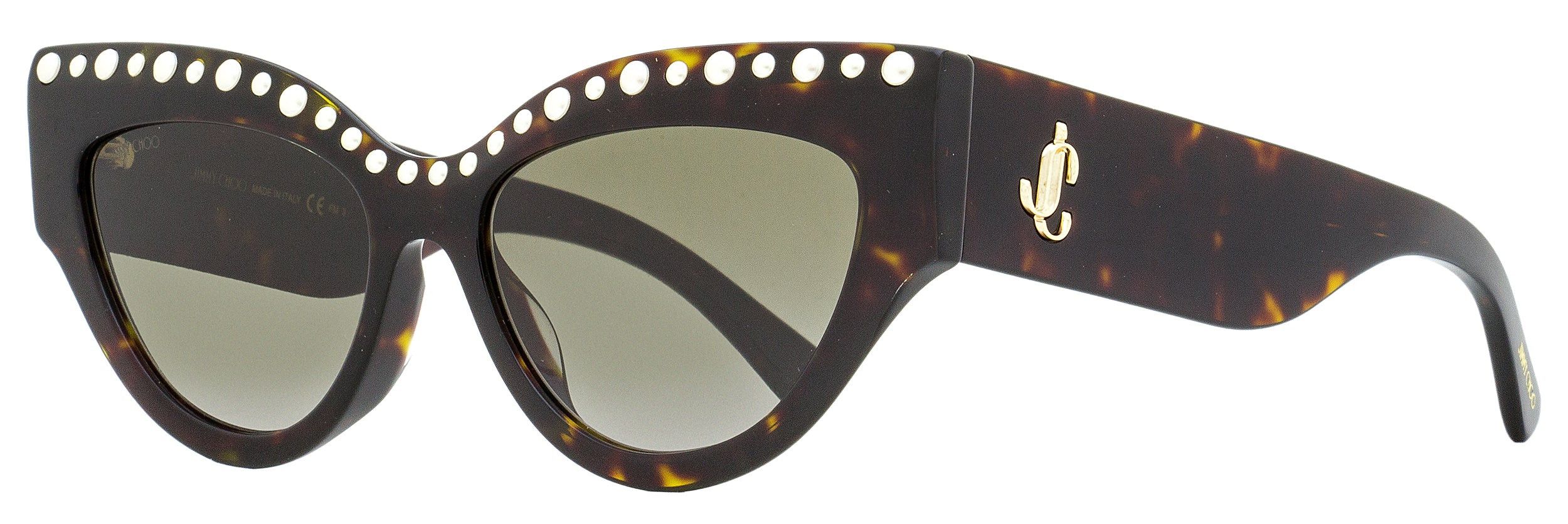 Jimmy Choo Cateye Sunglasses Sparks/G/S 08670 Dark Havana 55mm Vale | Brown Havana Cat Eye Sunglasses | JIMMY CHOO main image 4