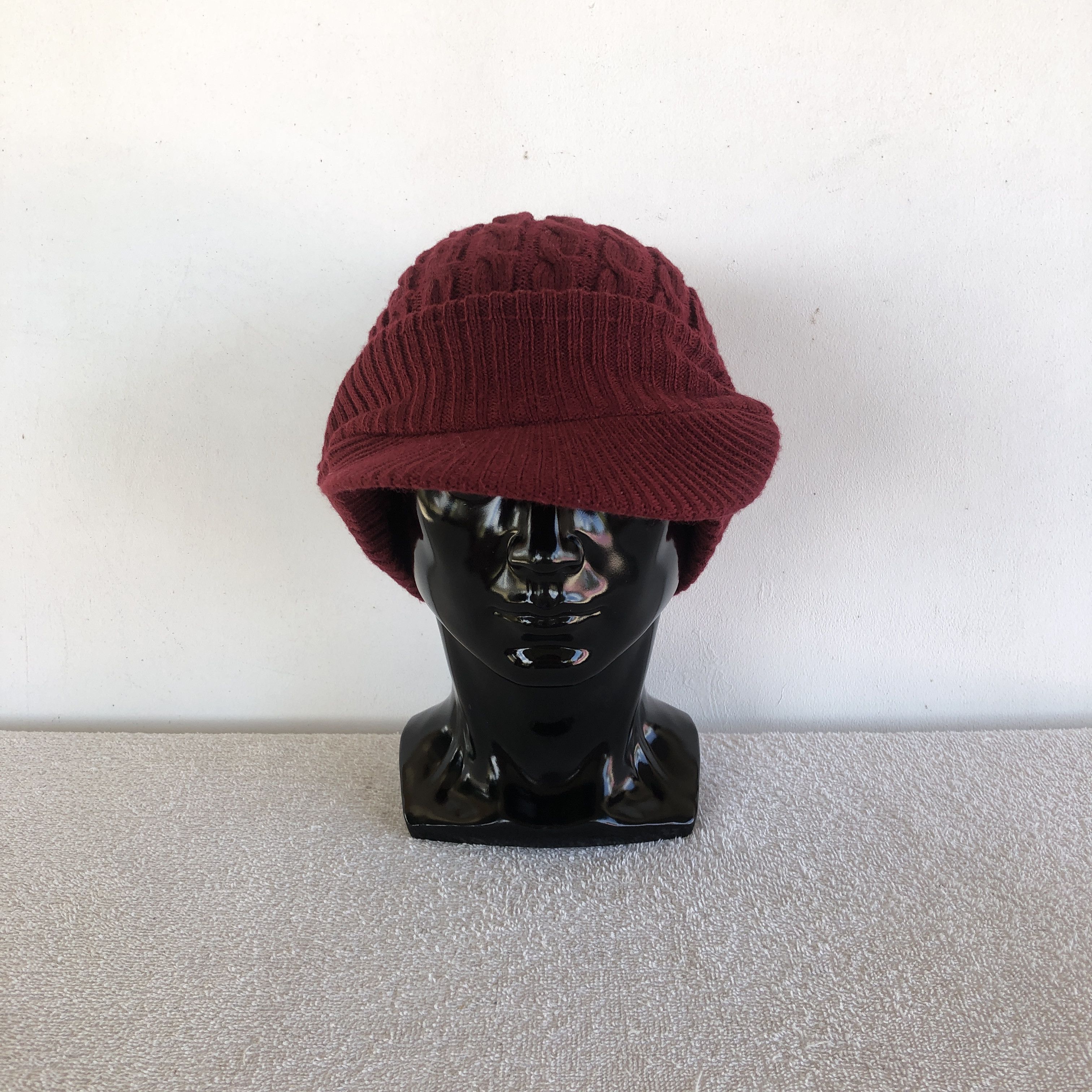 Japanese Brand Vintage Aran Isle Knitted Hats Beanie Snow Caps Size ONE SIZE - 2 Thumbnail