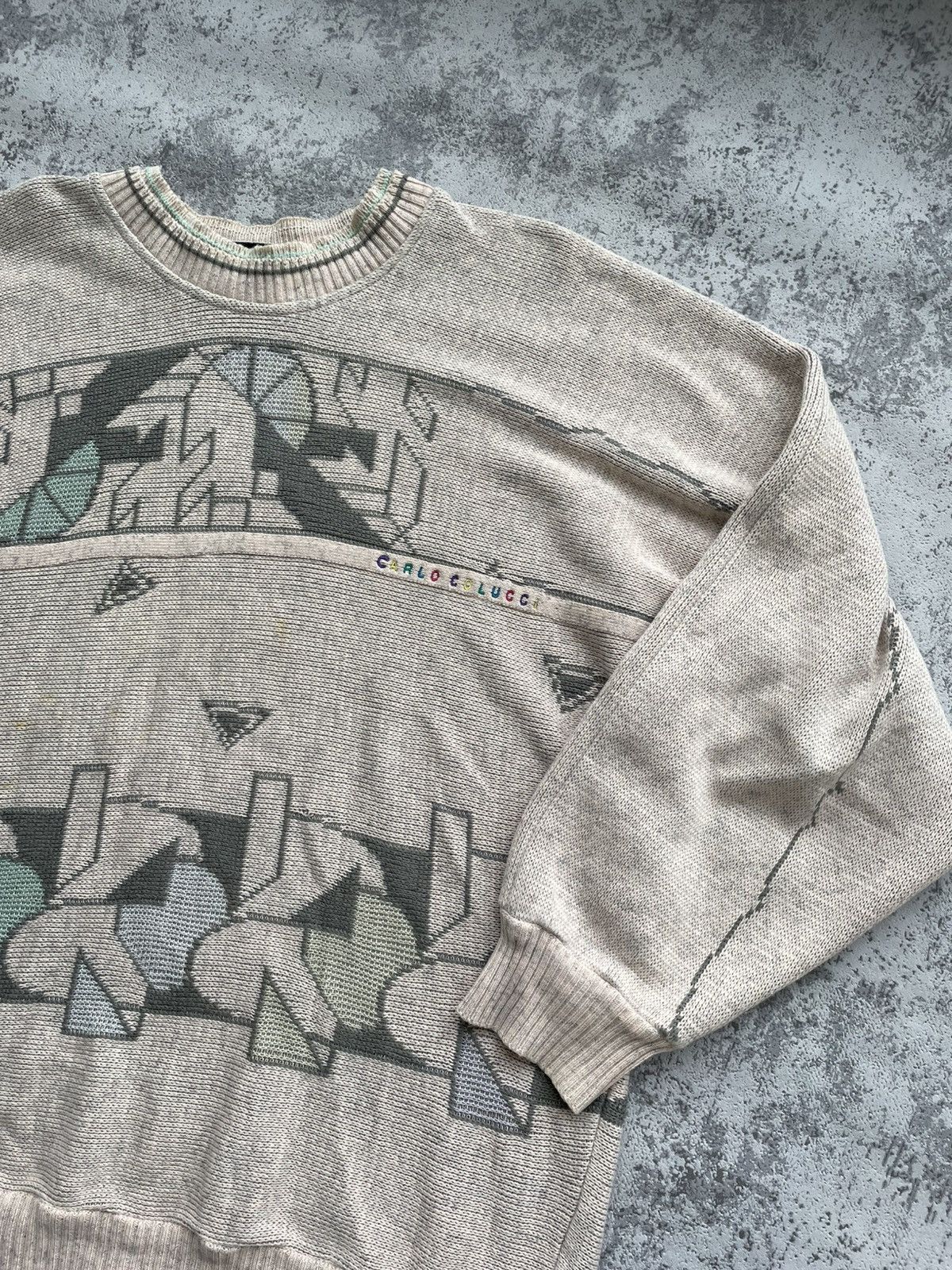 Carlo Colucci × Vintage Vintage 90s Carlo Colucci Oversized Sweatshirt Size US L / EU 52-54 / 3 - 7 Thumbnail