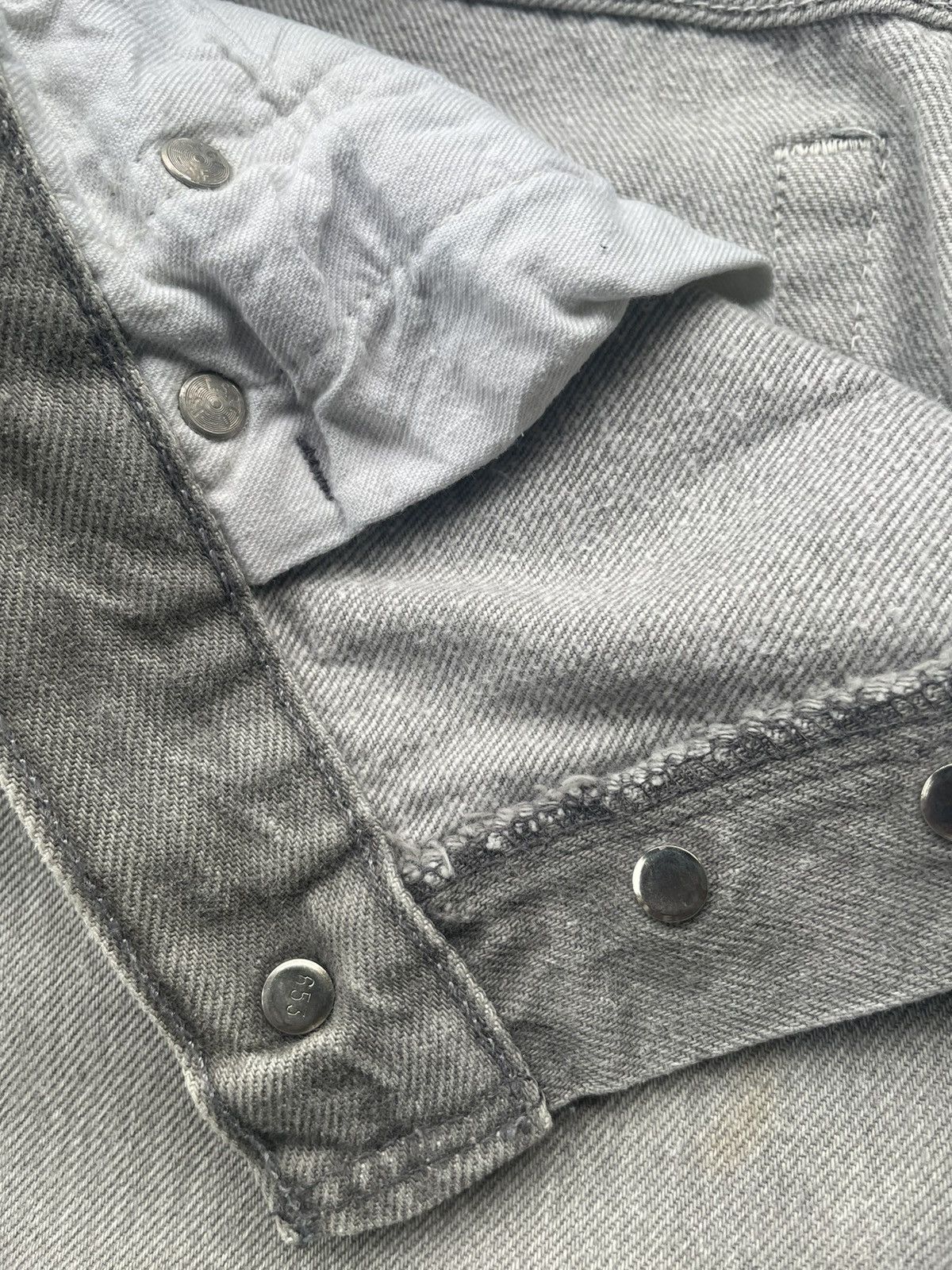 Levi's Vintage 1991 Levis 501 e Grey Faded Denim Size US 32 / EU 48 - 17 Thumbnail