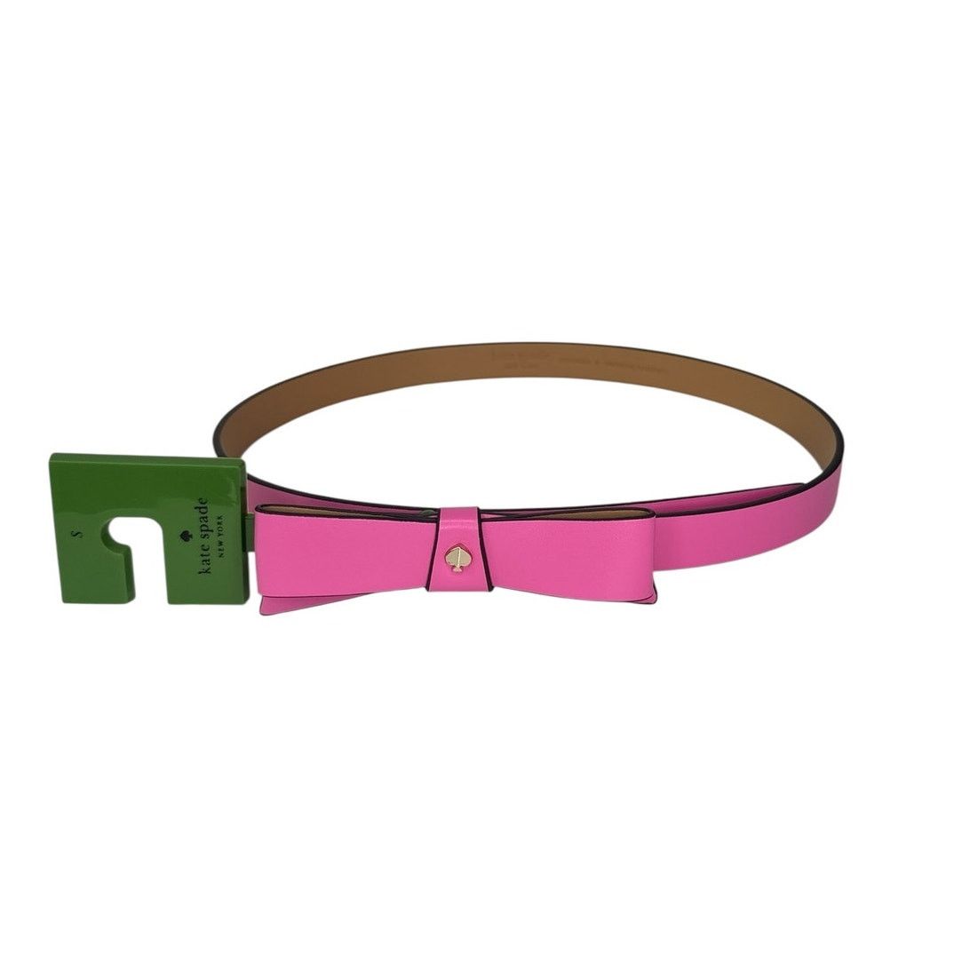 Kate Spade Kate Spade Bow Leather Belt in Pink Small Size ONE SIZE - 1 Thumbnail