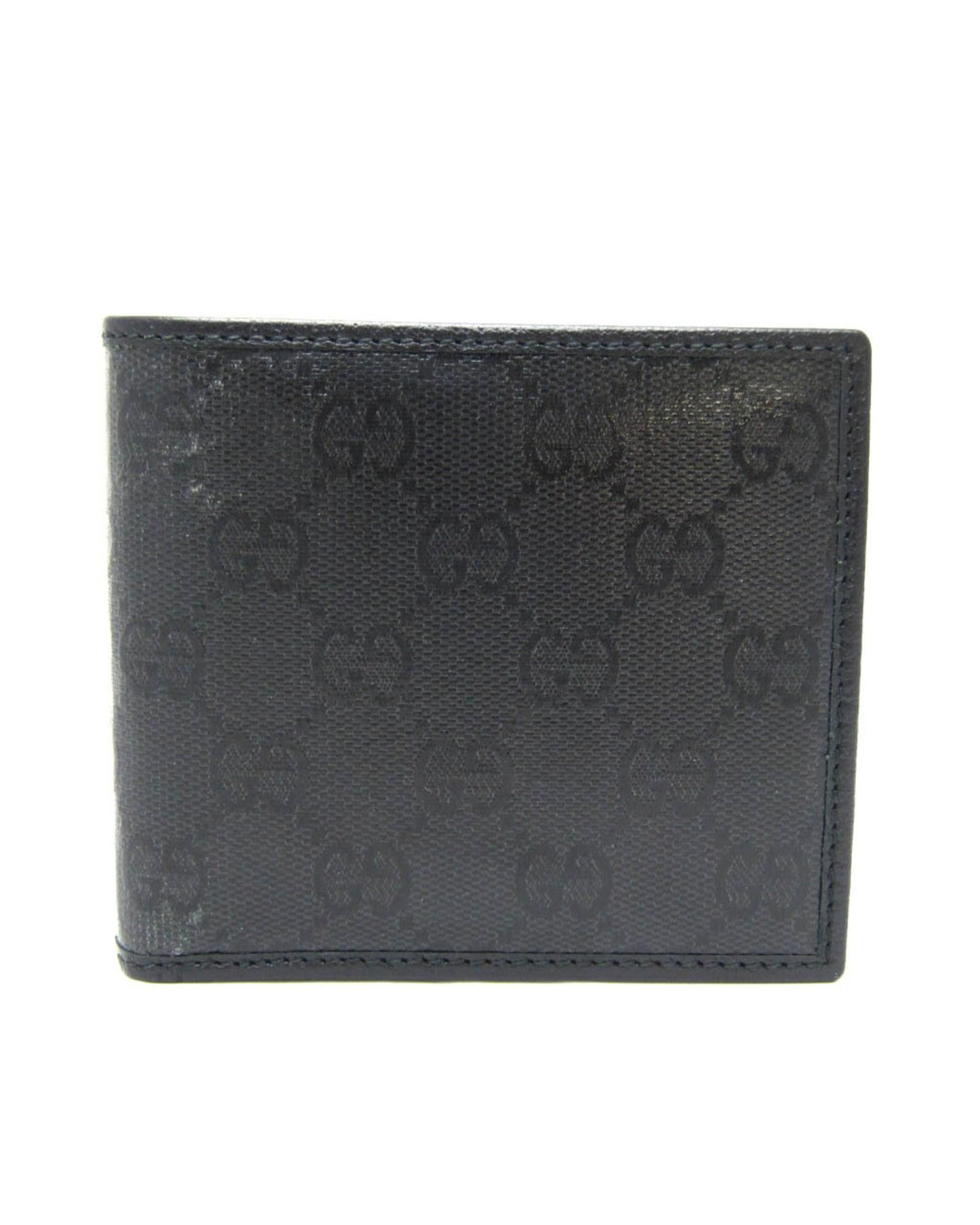 image of Gucci Classic Black Leather Bi-Fold Wallet, Men's