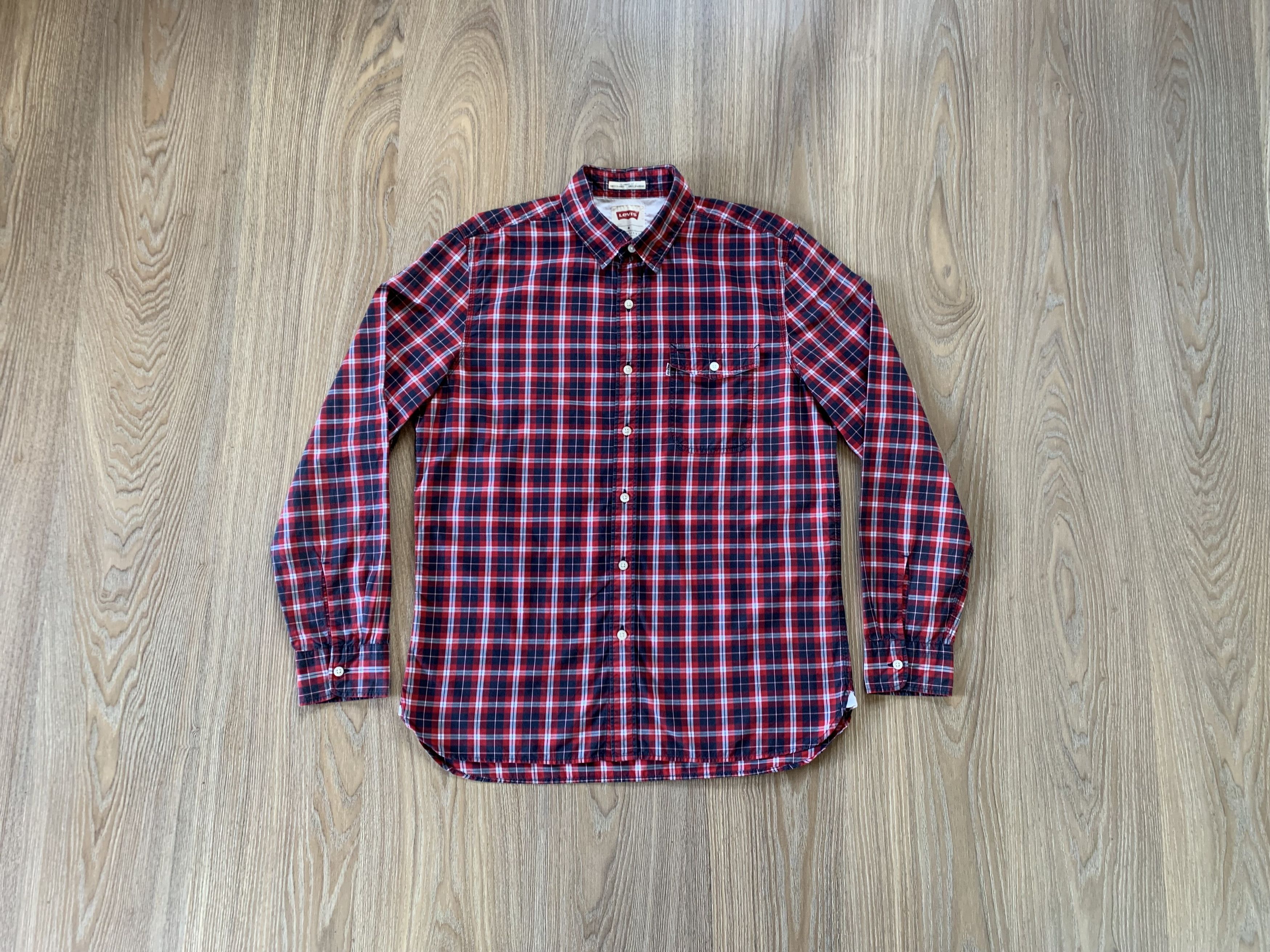 Levi's Levi's Standard Fit Long Sleeve Plaid Shirt Size US M / EU 48-50 / 2 - 1 Thumbnail