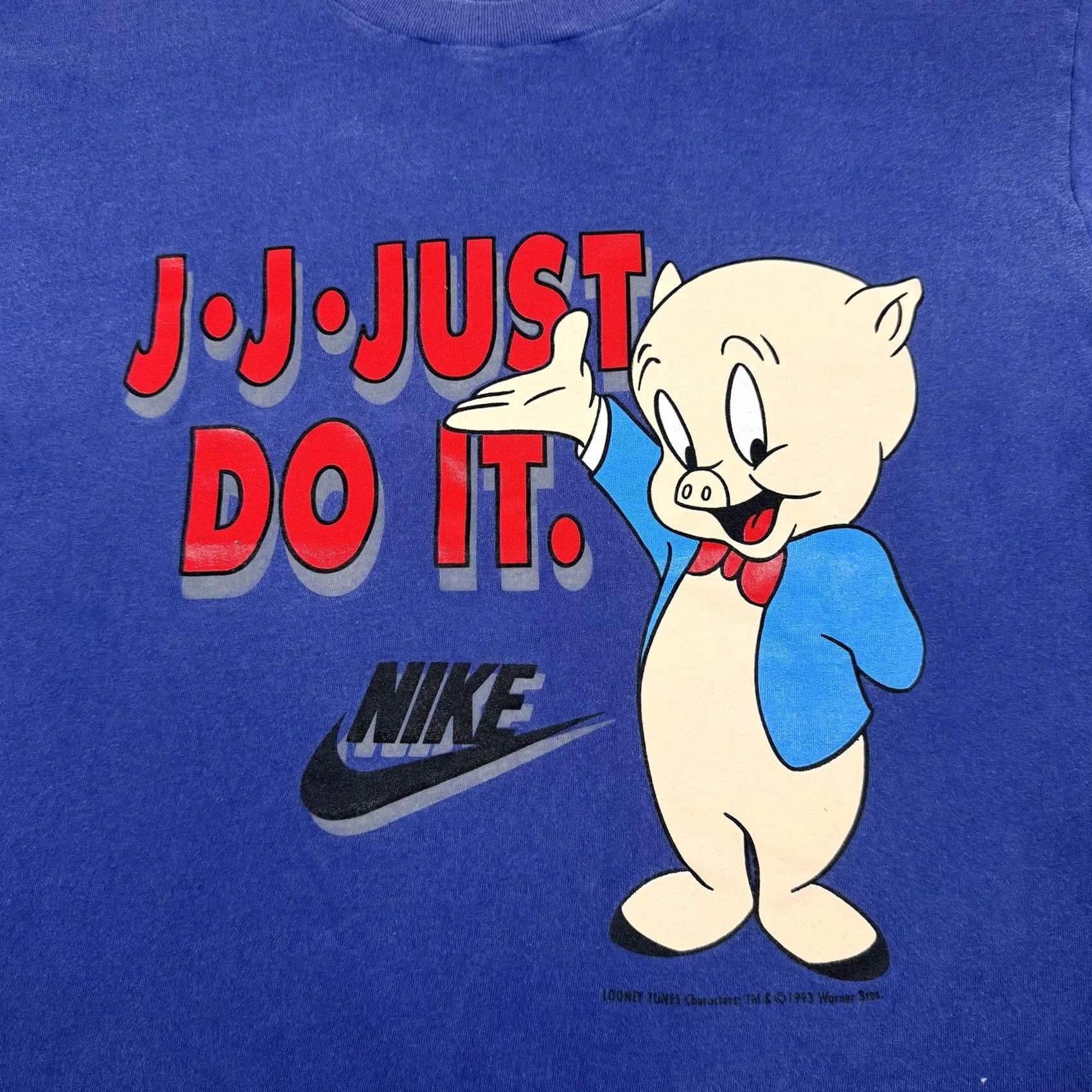 Nike VINTAGE Nike Shirt Mens M Blue Porky Pig Looney Tunes 90s Graphic Tee Size US M / EU 48-50 / 2 - 3 Thumbnail