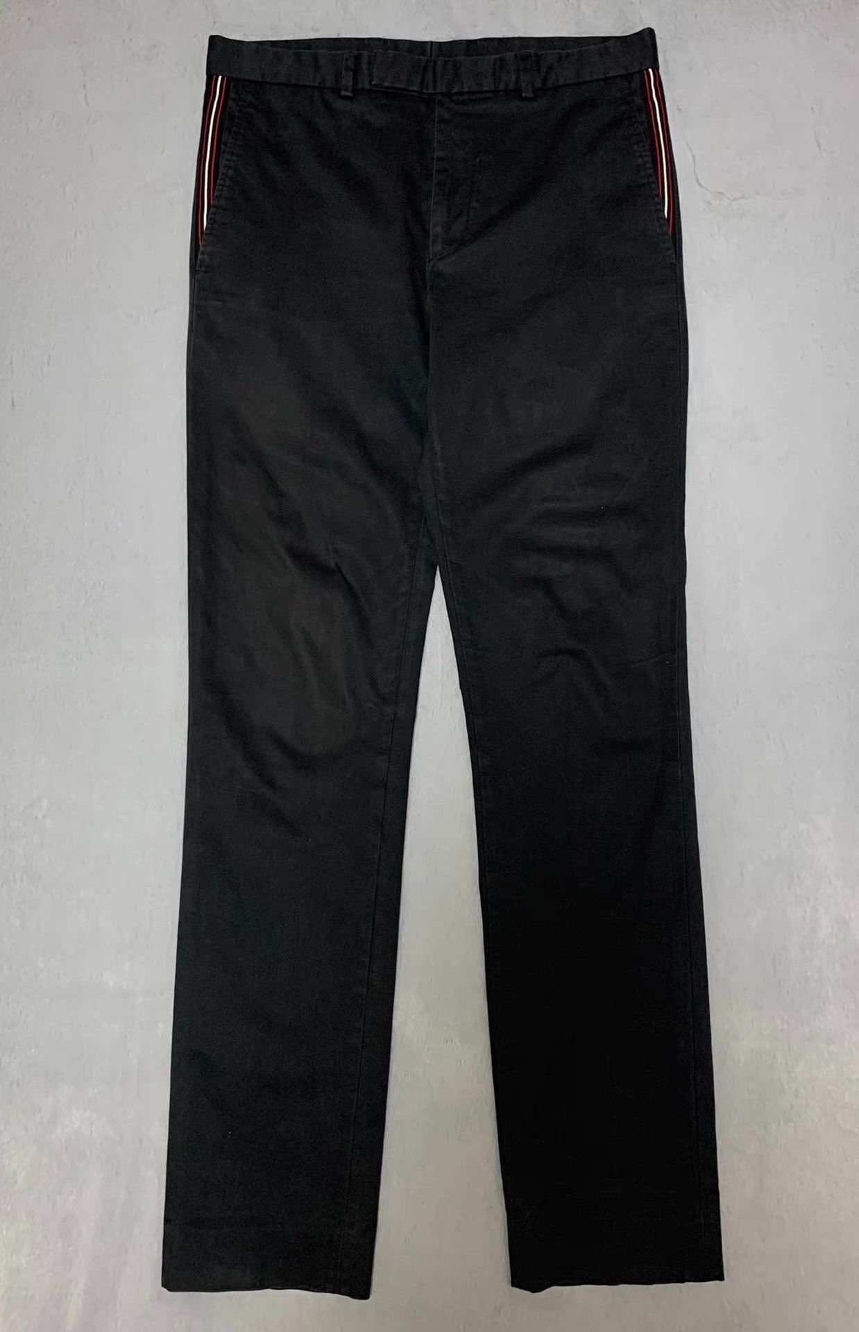 Dior Dior Homme 17SS Black Side Ribbon Tailored Trousers Q12 Size US 34 / EU 50 - 1 Thumbnail