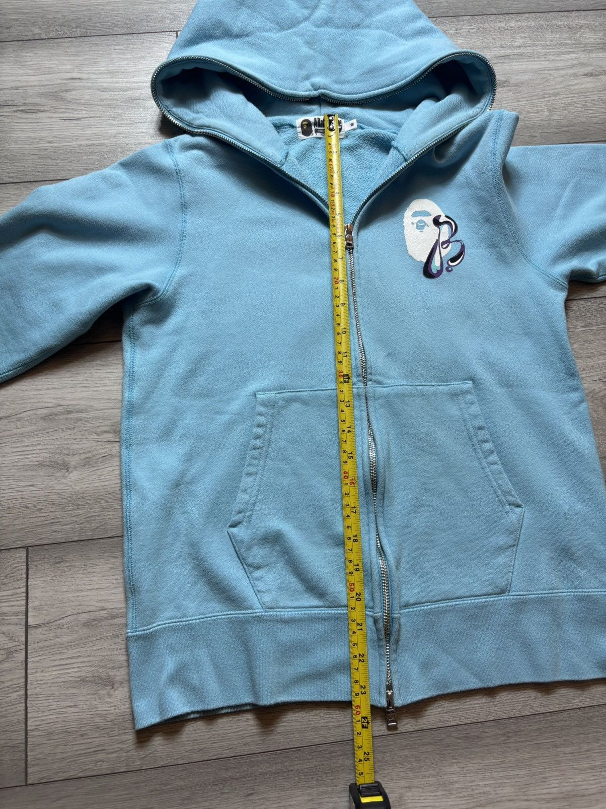 Bape BAPE Marble Camo Liquid College Full Zip Hoodie Size US M / EU 48-50 / 2 - 16 Thumbnail