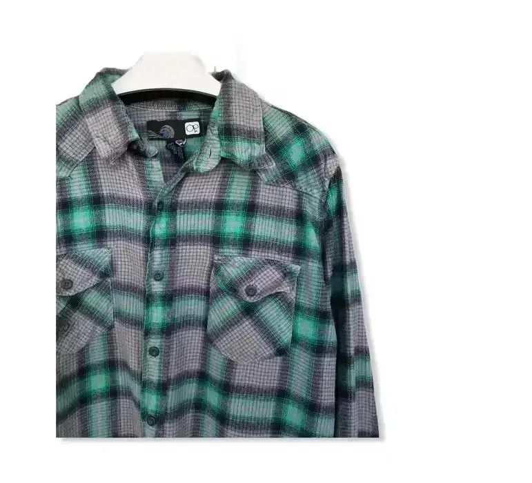 Flannel × Ocean Pacific Vintage Ocean Pacific Plaid Tartan Flannel Shirt 👕 Size US M / EU 48-50 / 2 - 2 Thumbnail