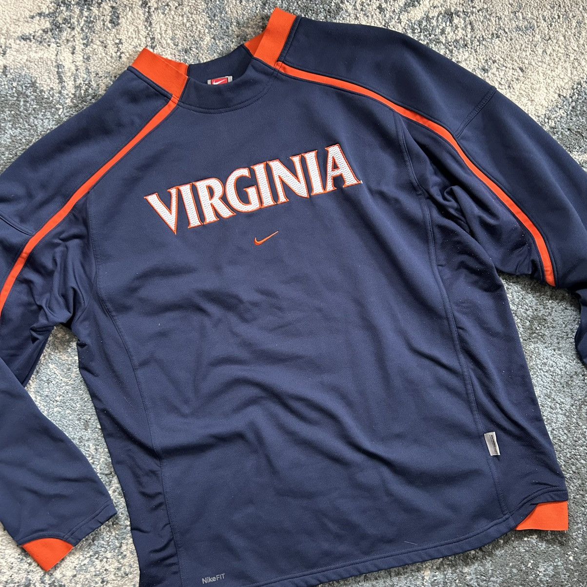 Nike 2009 UNiVERSiTY of ViRGiNiA L/S TENNiS TOP UVA CAVALiERS Size US L / EU 52-54 / 3 - 7 Thumbnail