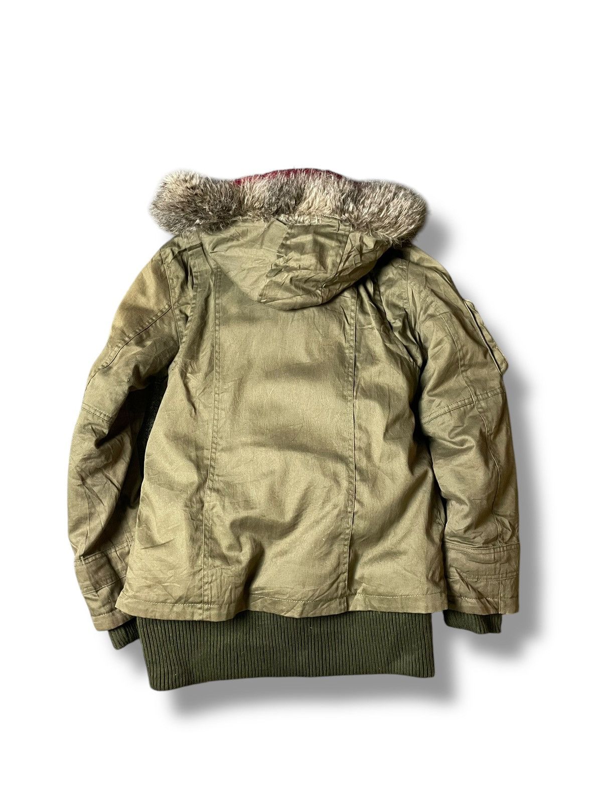 If Six Was Nine Rosso StyleLab Military Multipocket Winter Jacket (103) Size US L / EU 52-54 / 3 - 7 Thumbnail