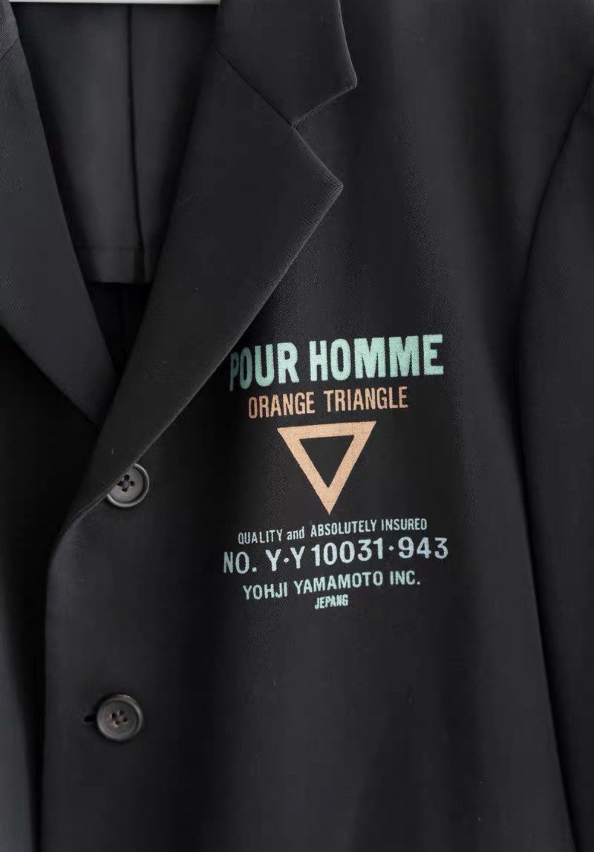 Yohji Yamamoto Yohji Yamamoto 93ss Slogan Stamp Blazer K4 Size US S / EU 44-46 / 1 - 4 Thumbnail