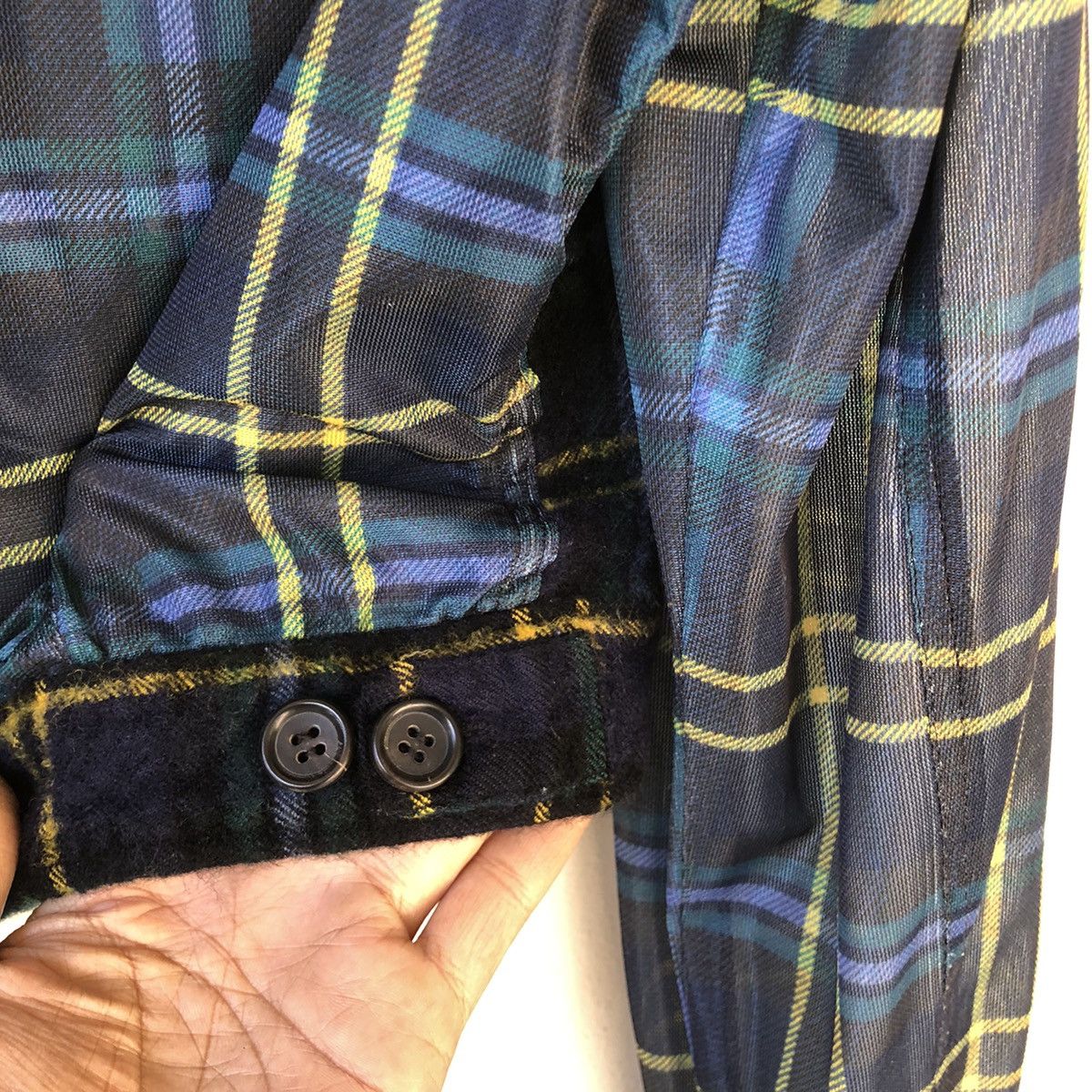 Comme des Garcons vintage Comme des Garcons Archive Hybrid Tartan Jacket Size M / US 6-8 / IT 42-44 - 9 Thumbnail