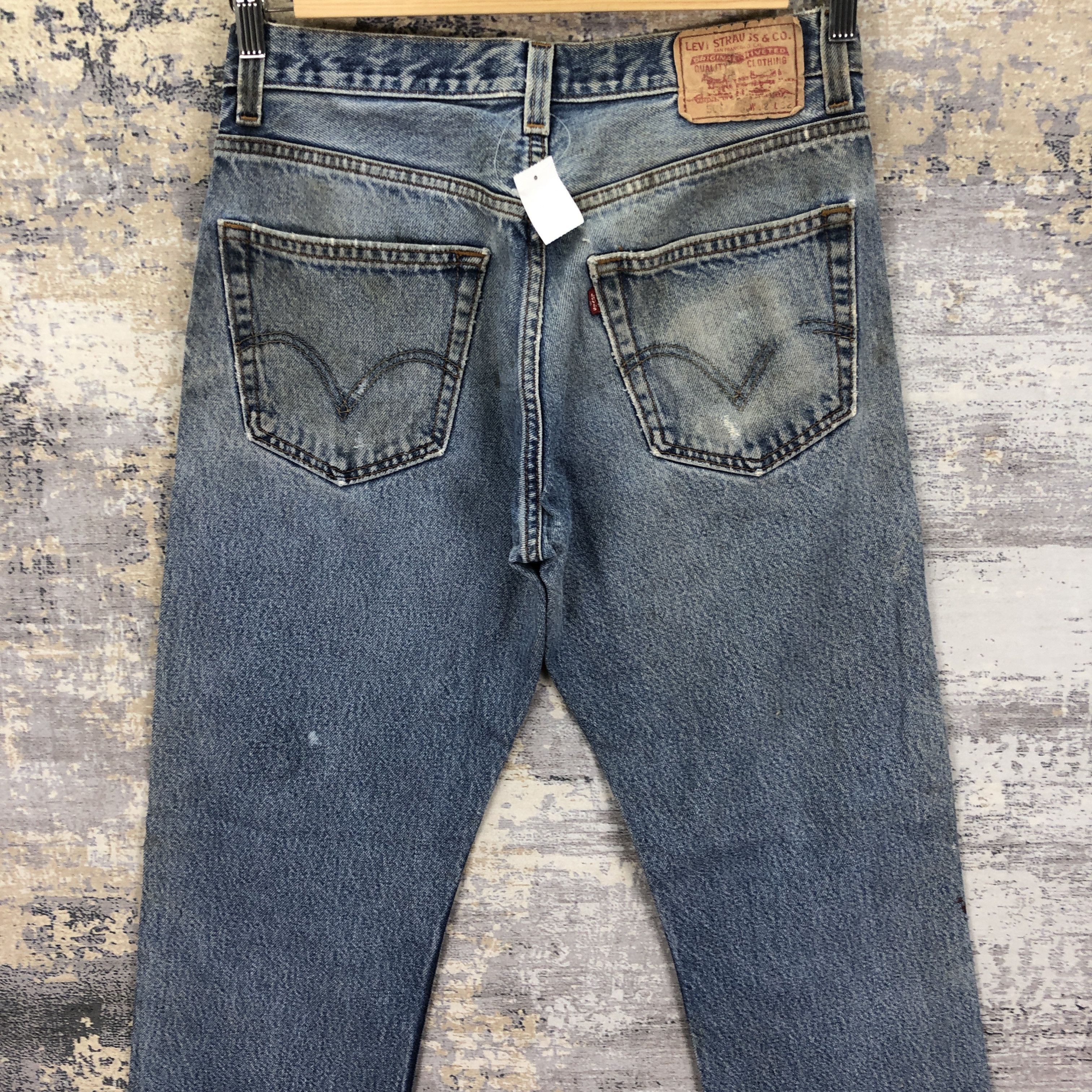 Levi's Vintage Dirty Levis 505 Jeans Levi's Faded Stonewash Denim Size US 30 / EU 46 - 4 Thumbnail