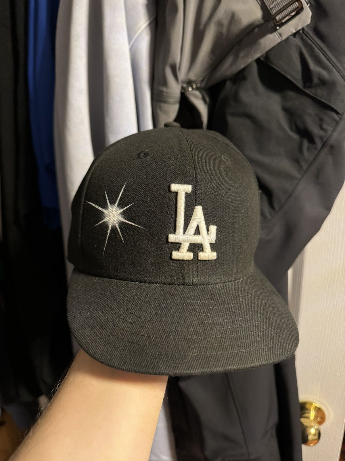 Ay El Ay En Los Angeles Dodgers Fitted Hat Black