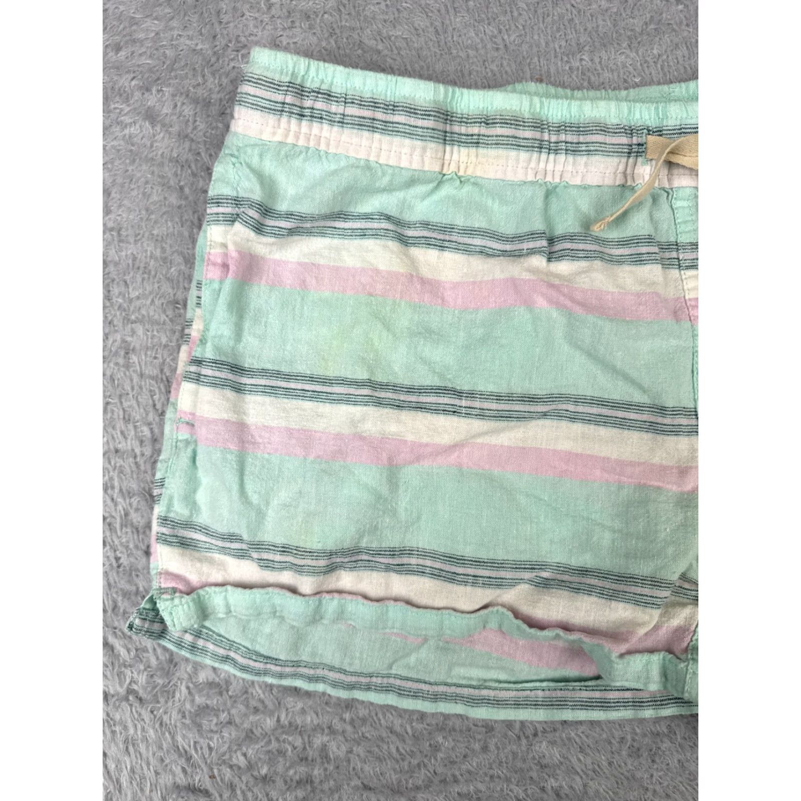 Patagonia Patagonia Shorts Womens Medium Green Pink Island Baggies 3" Hemp Cotton Blend Size 32" / US 10 / IT 46 - 2 Thumbnail