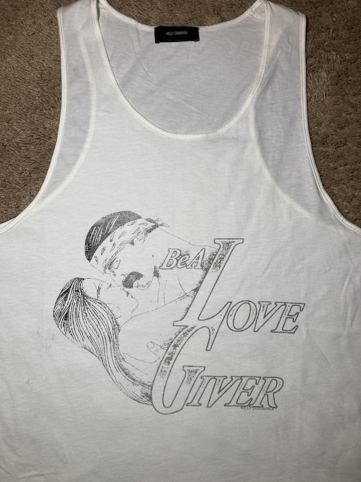 Willy Chavarria New SS25 Willy Chavarria Love Giver Easy Tank Top America 90 Size US XL / EU 56 / 4 - 1 Thumbnail