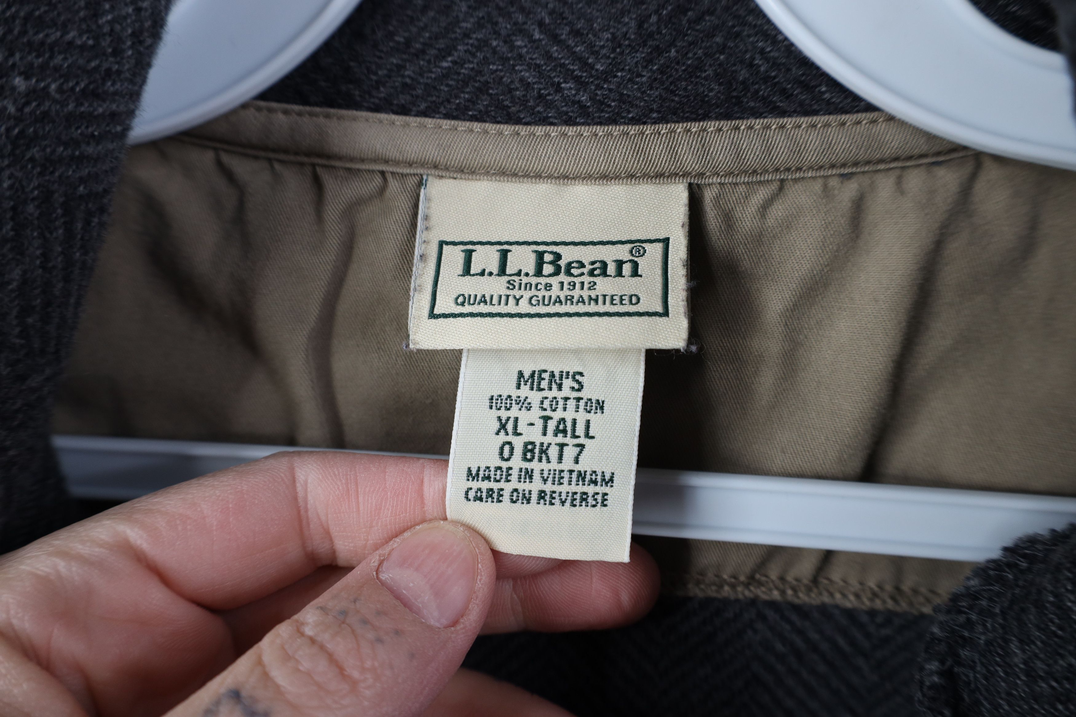 L.L. Bean Vintage LL Bean Herringbone 1/4 Half Zip Pullover Sweater Size US XL / EU 56 / 4 - 6 Thumbnail