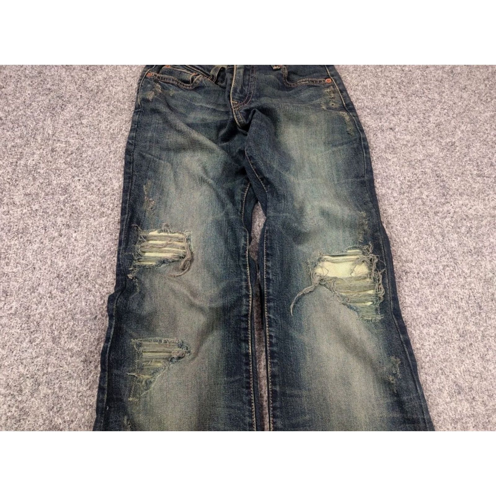 Levi's VINTAGE Levi's 529 Bootcut Jeans Distressed Denim 26 Blue 90s Gothic Grunge Women XS? Size 26" / US 2 / IT 38 - 5 Thumbnail