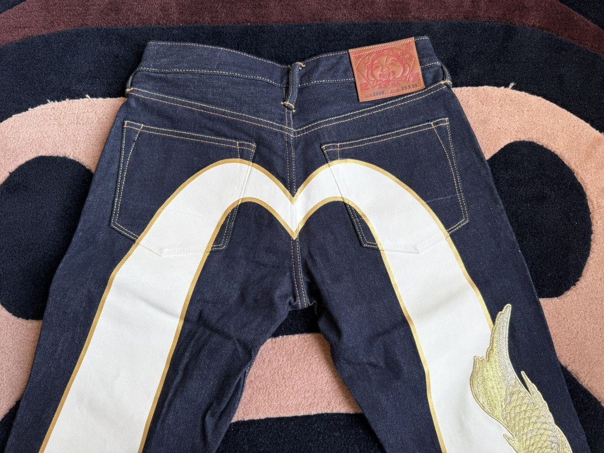 Evisu evisu Koi embroidery daicock style denim jeans size：29x34 Size US 29 - 5 Thumbnail