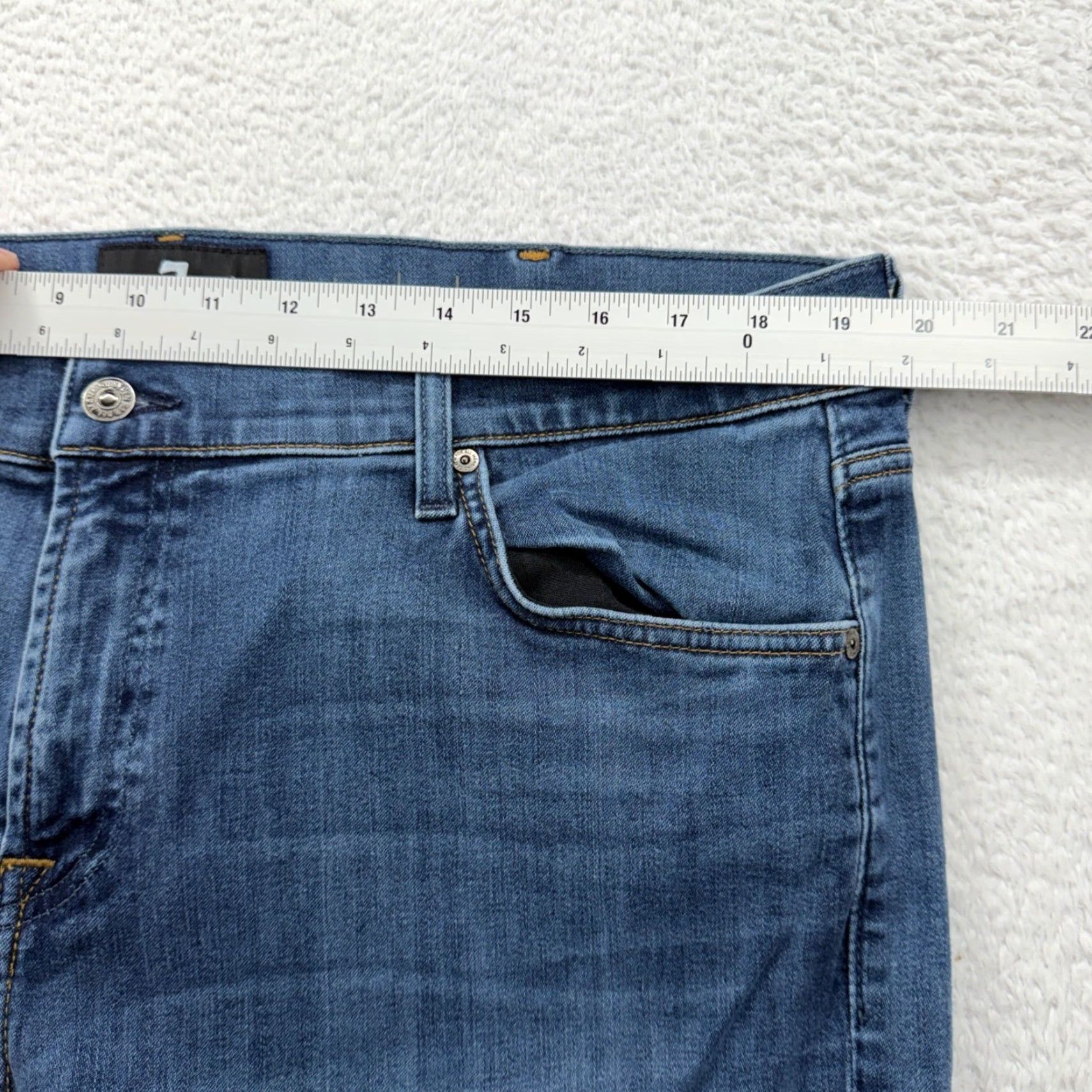7 For All Mankind VINTAGE? No. 7 For All Mankind Luxe Performance Standard Straight Jeans Blue Mens 40x31 Size US 40 / EU 56 - 5 Thumbnail