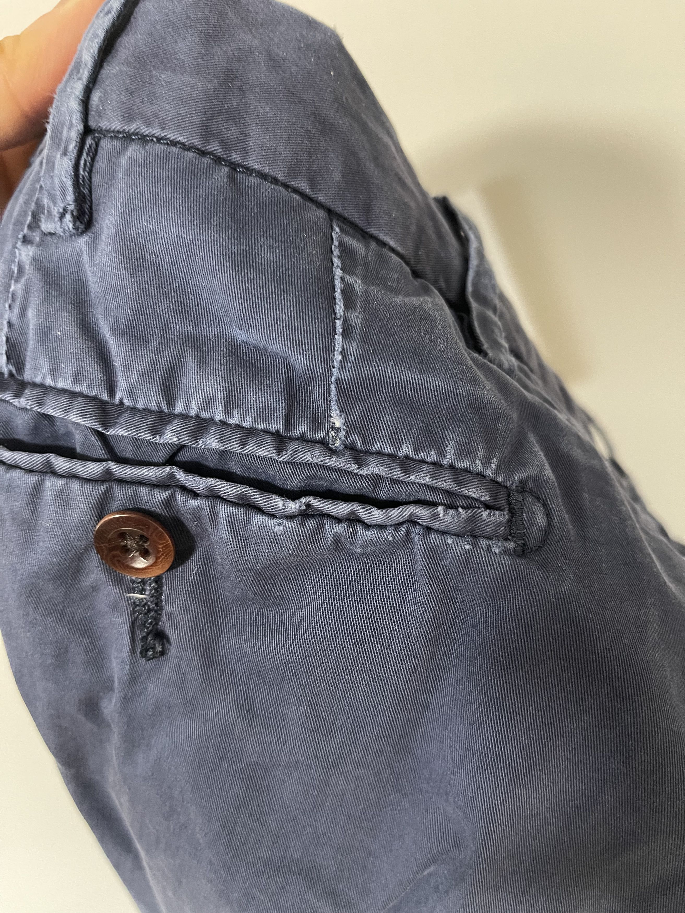 J.Crew J.Crew Mens 30"W×30"L Navy Blue Chino Pants 100% Cotton Size US 30 / EU 46 - 7 Thumbnail