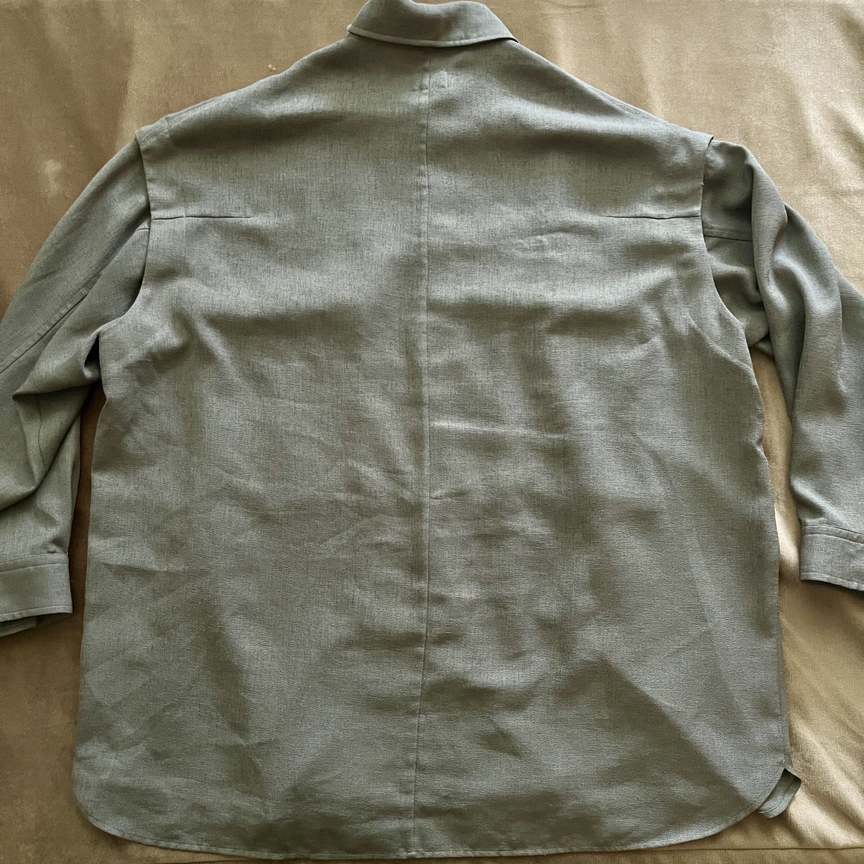 Number (N)ine Number Nine olive oversized shirt Size US L / EU 52-54 / 3 - 7 Thumbnail