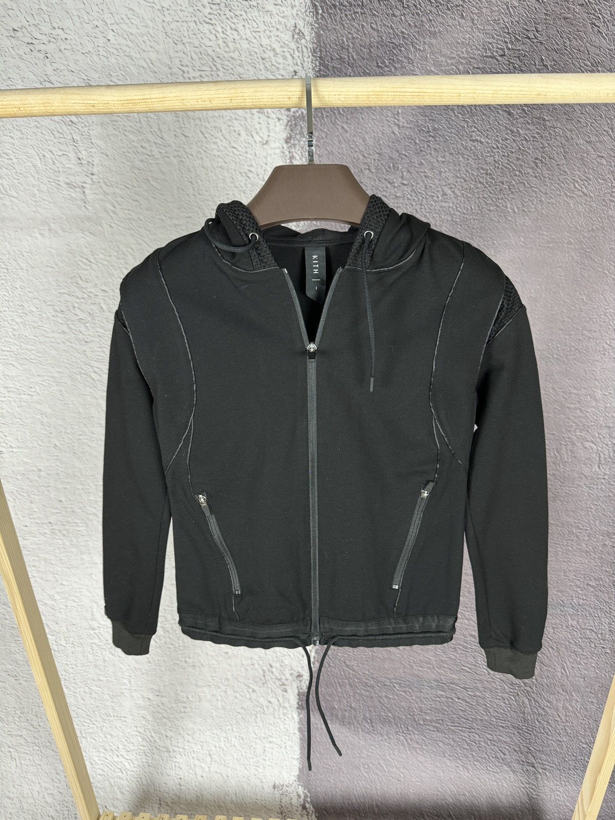 Kith Kith black trim rayon nylon hoodie Size S / US 4 / IT 40 - 1 Thumbnail