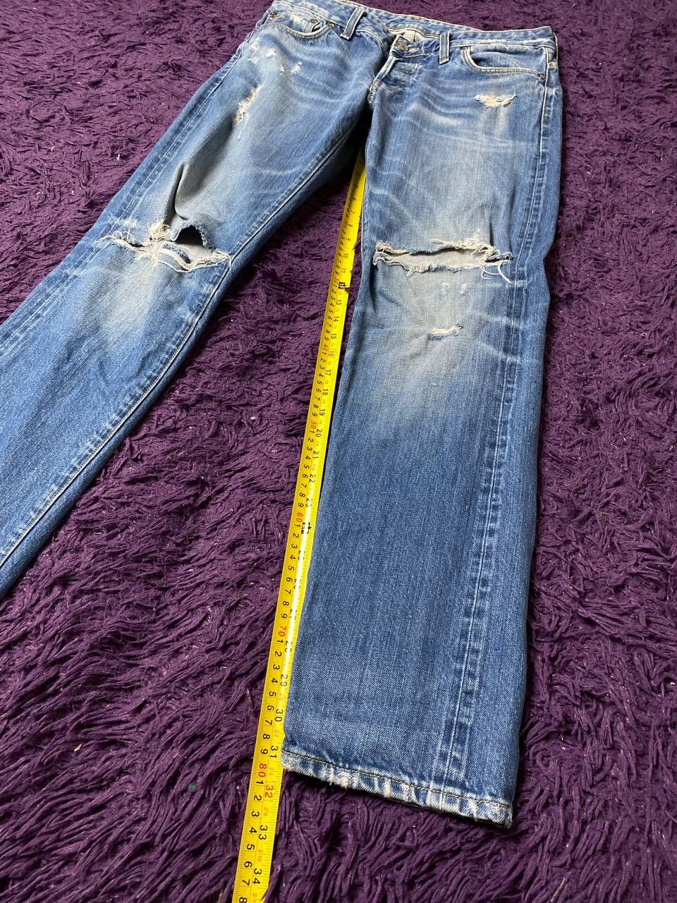 G-Star G-Star Raw distressed Jeans 3301 Y2K logo vintage streetwear Size US 32 / EU 48 - 14 Thumbnail