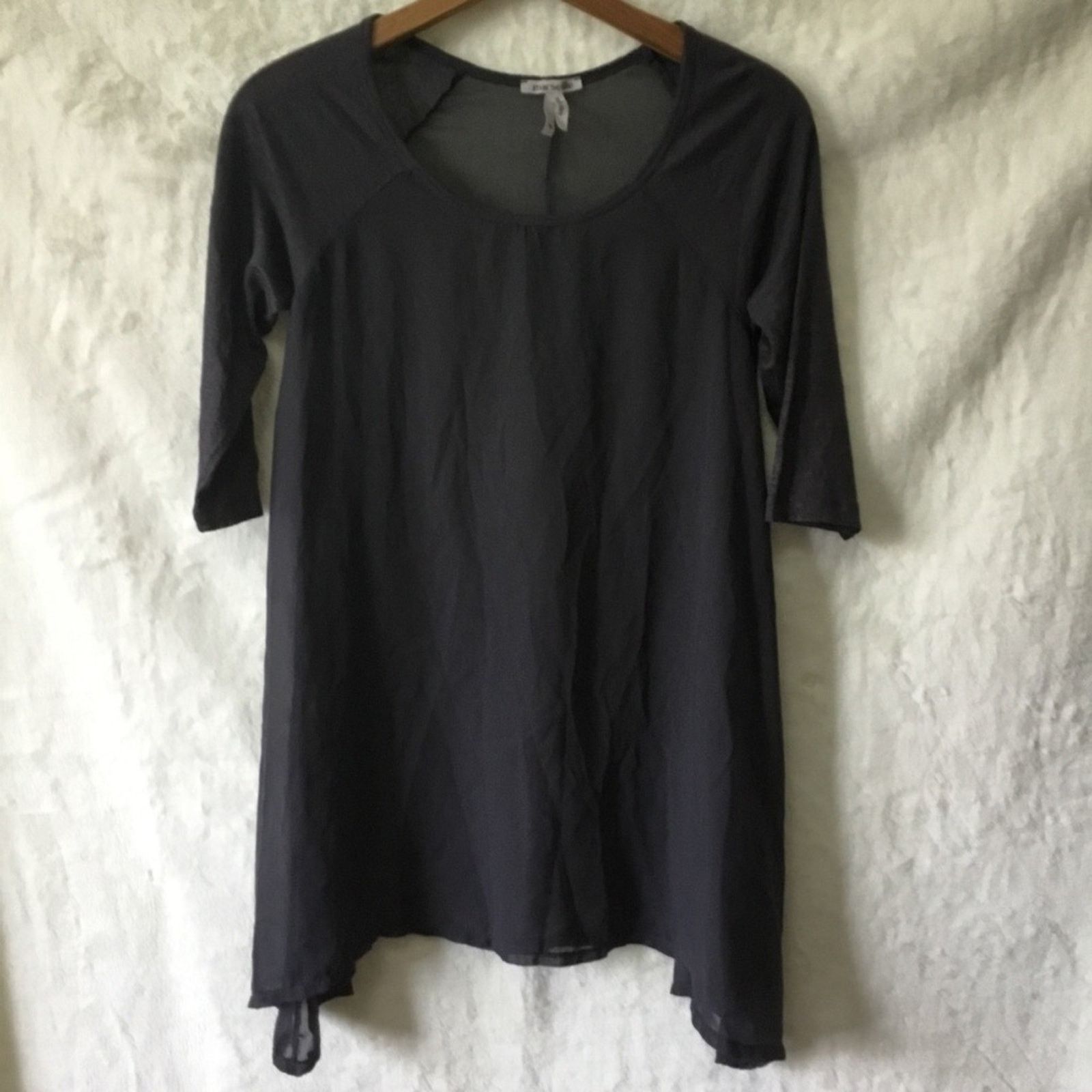 Other Marseille Gray Sheer Asymmetrical Hem Tunic Size S / US 4 / IT 40 - 1 Thumbnail