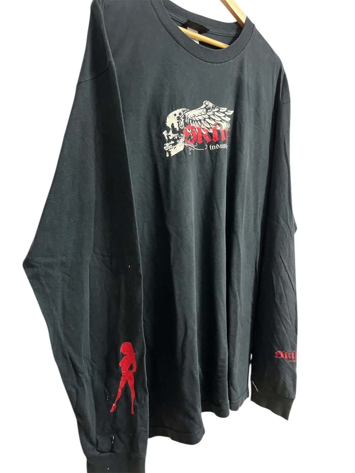 Hook-Ups 💥Vintage Y2K SKIN INDUSTRIES Skull Skateboards Size US XL / EU 56 / 4 - 3 Thumbnail