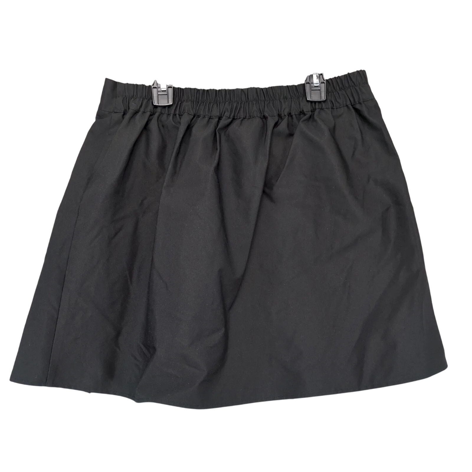 Other Hippie Rose Black Pleated A-Line Micro Mini Skirt Elastic Size 30" / US 8 / IT 44 - 2 Thumbnail