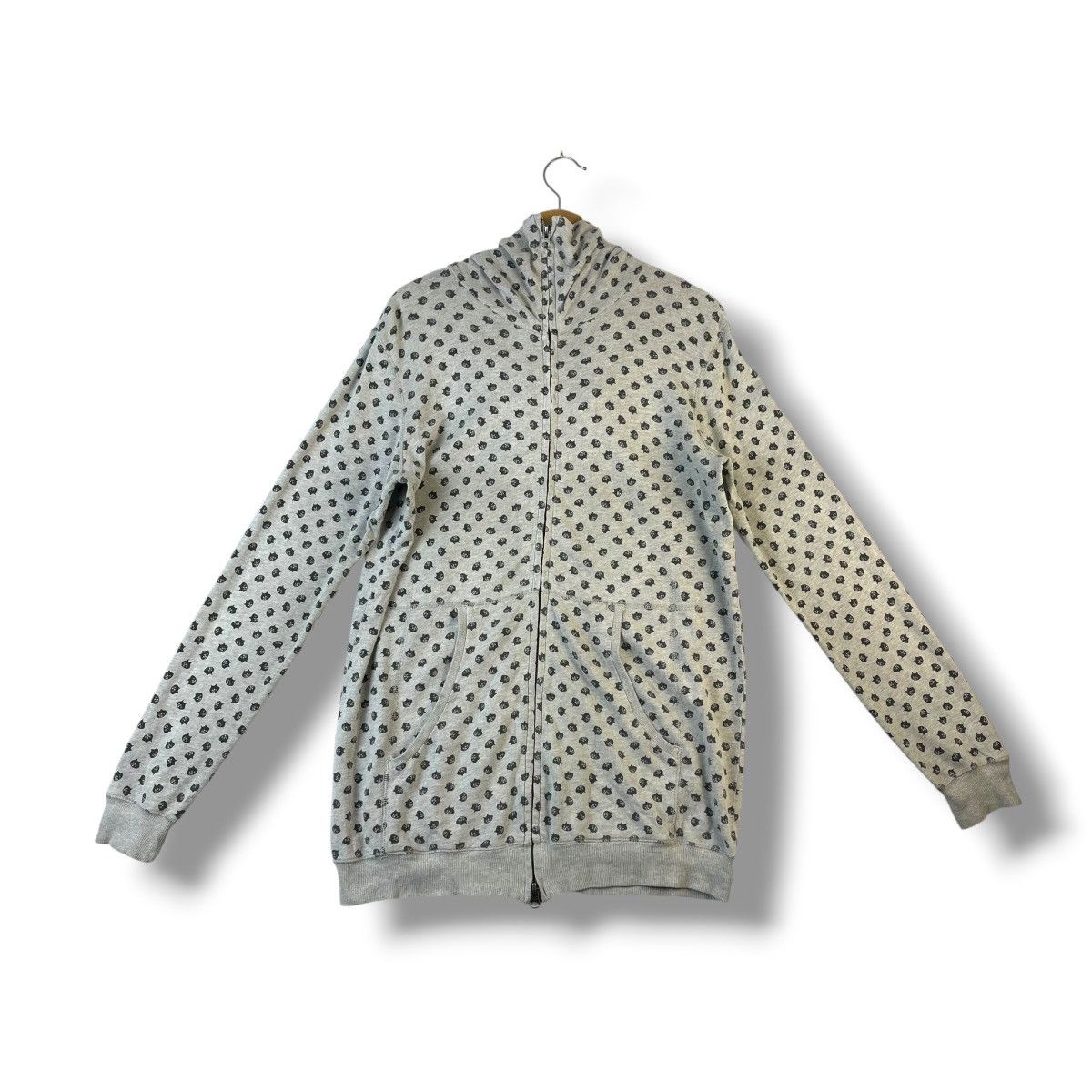 Issey Miyake 🇯🇵 NE-NET ISSEY MIYAKE FULL PRINT ZIPPER HOODIE SWEATER was Size L / US 10 / IT 46 - 4 Thumbnail