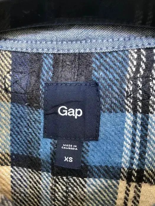 Gap Vintage Gap Plaid Tartan Flannel Shirt 👕 Size US XS / EU 42 / 0 - 3 Thumbnail