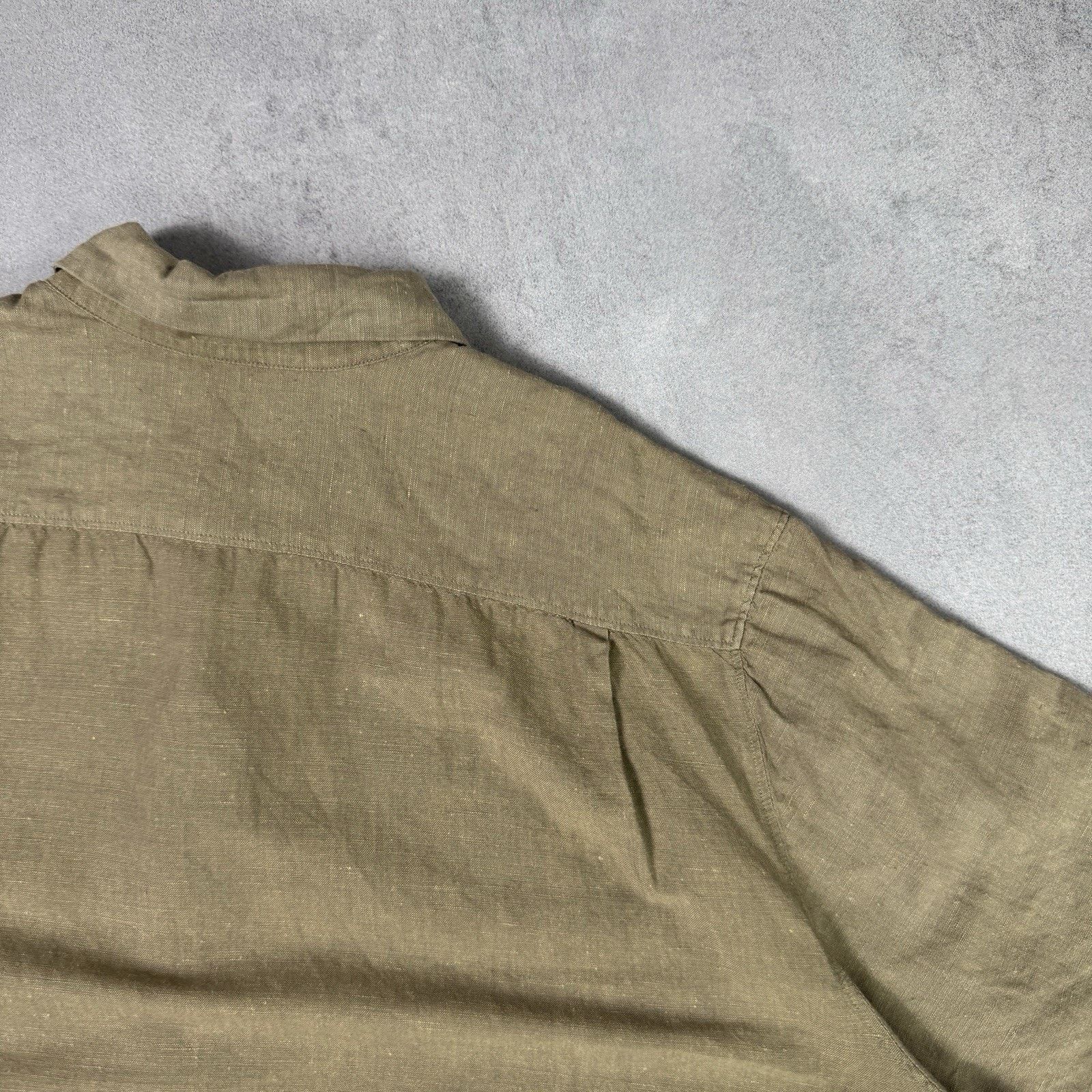 DKNY DKNY Donna Karan Men Linen/Cotton Men Shirt Button Up Size US XL / EU 56 / 4 - 14 Thumbnail