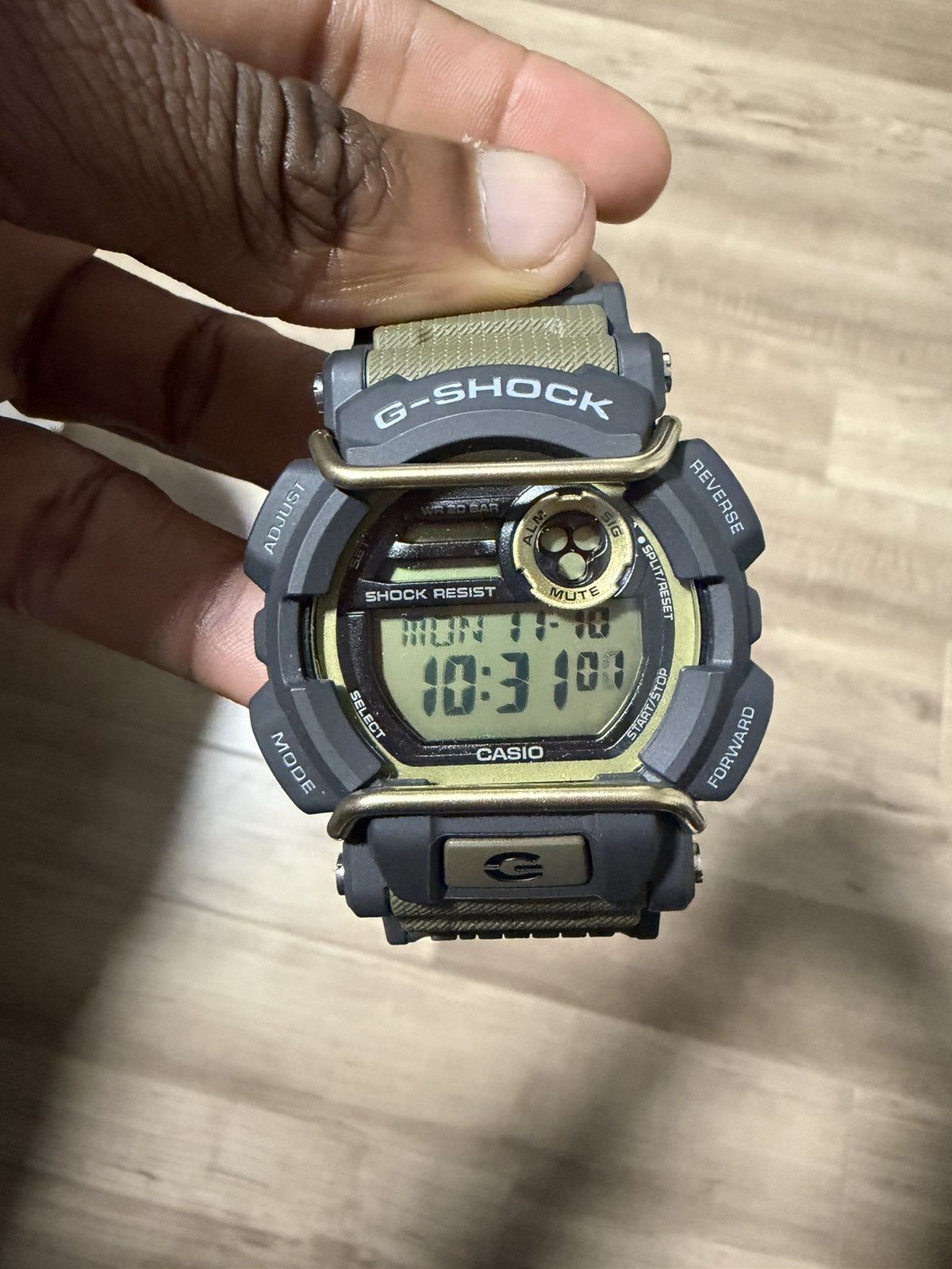 G Shock Casio G-SHOCK GD400-9 Face Protector Flash Alert Green Size ONE SIZE - 4 Thumbnail