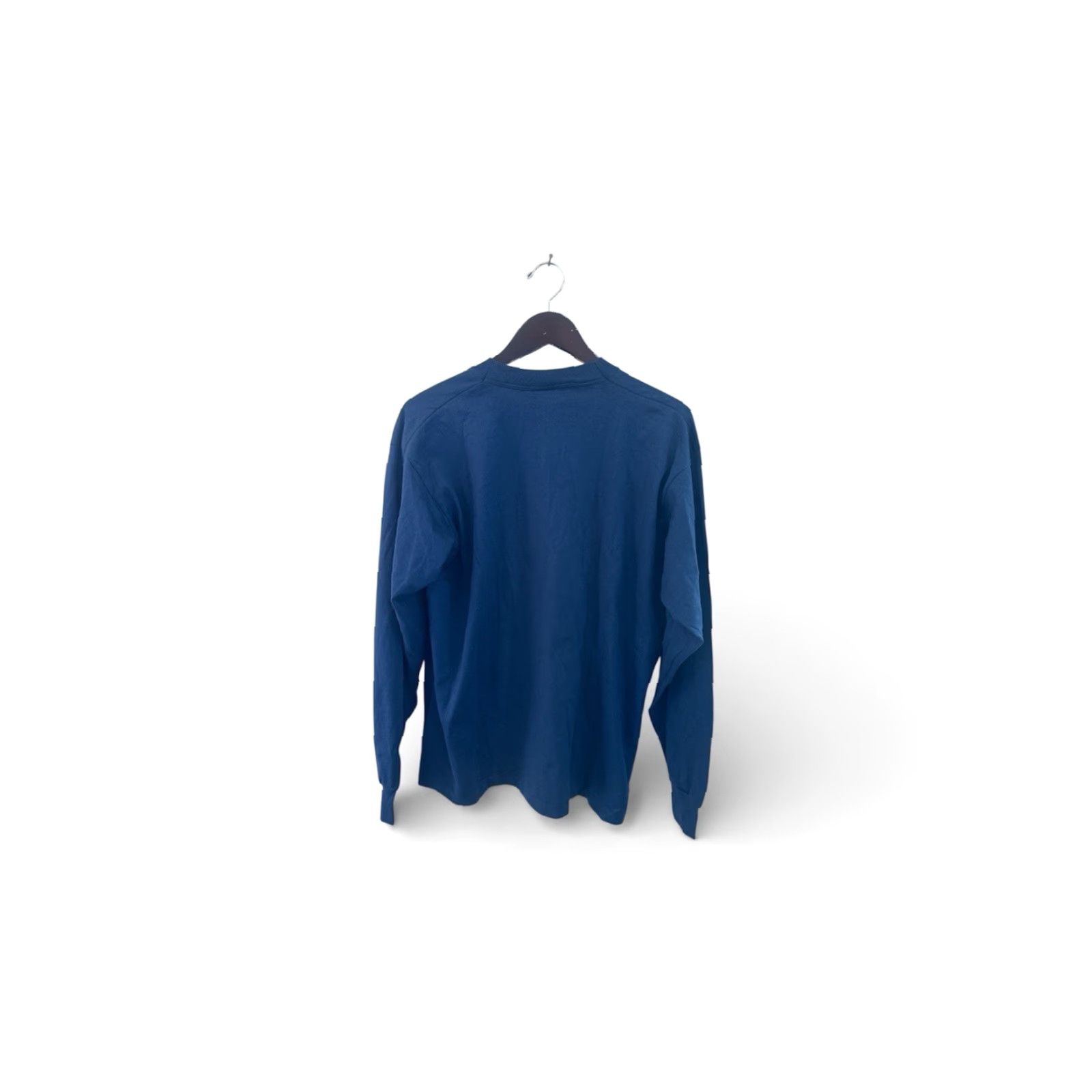 Fruit Of The Loom VINTAGE Fruit of the Loom Long Sleeve Shirt Mens XL NWOT USA Made Blue 50/50 90s 80s NOS Cotton Blend Athletic Crew Neck Shirt Mens Size US XL / EU 56 / 4 - 5 Thumbnail