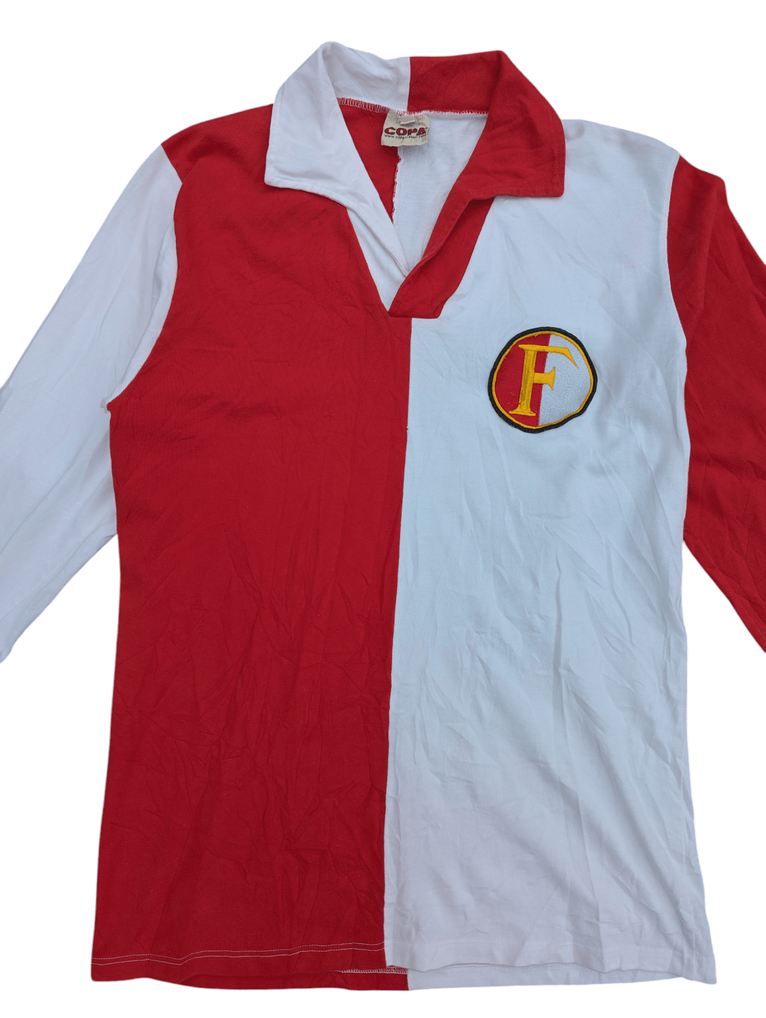 Vintage VINTAGE 1956 FEYENOORD HOME FOOTBALL SOCCER JERSEY HOLLAND Size US M / EU 48-50 / 2 - 2 Thumbnail