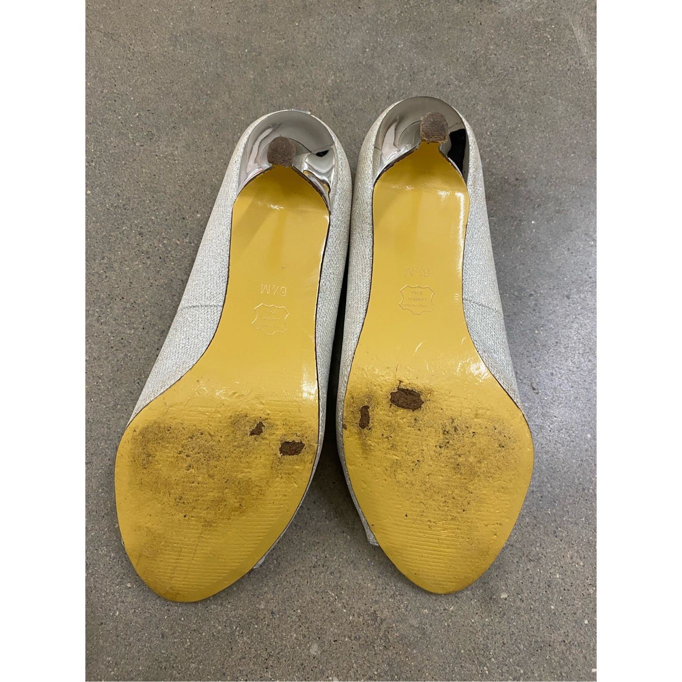 Mac Miller I. Miller Celest Champagne Cocktail Dress Wedding Shoes Heel Size US 6.5 / IT 36.5 - 6 Thumbnail